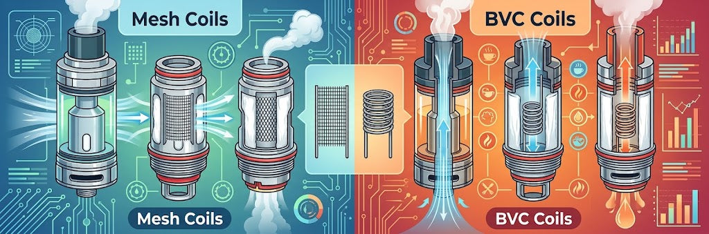 Mesh Coils vs. BVC (Spiral) Coils in Modern Vaping