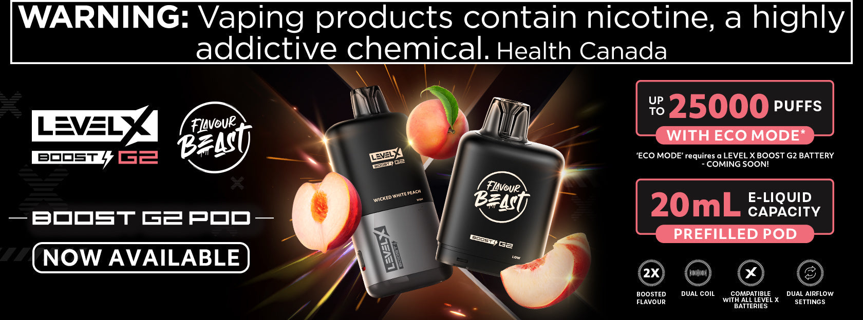 Level X Flavour Beast Boost G2 Pod - Lemon Squeeze Level X Flavour Beast Boost G2 Pod - Lemon Squeeze