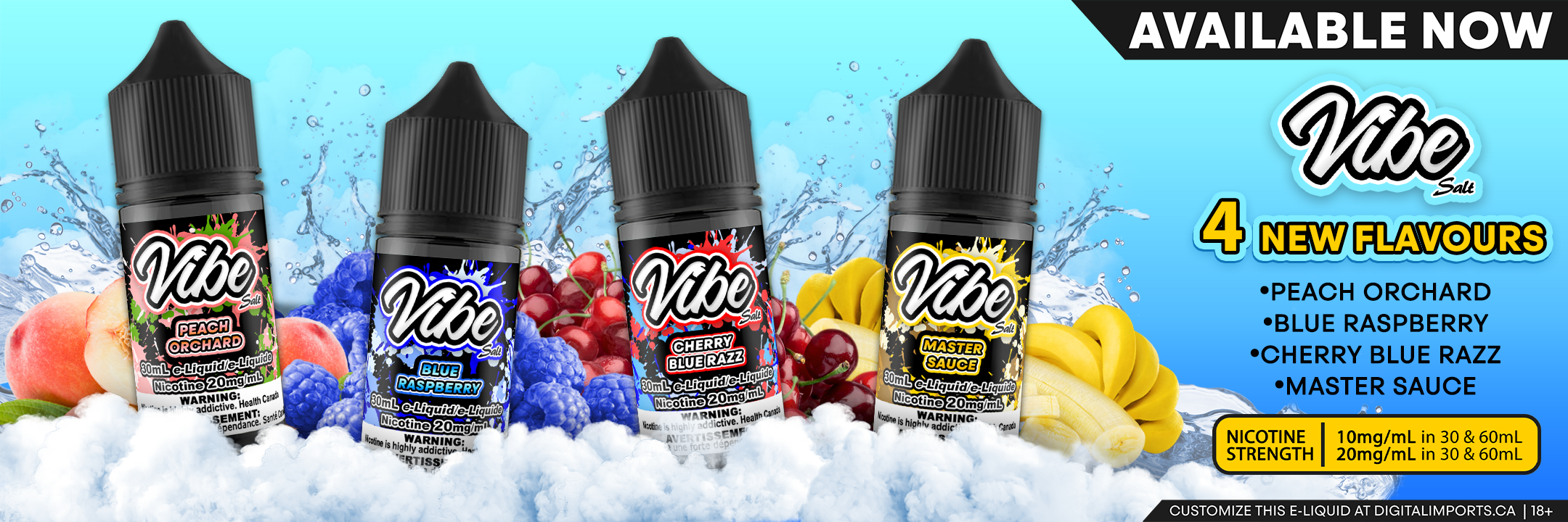 Vibe Salt Nicotine E-liquids