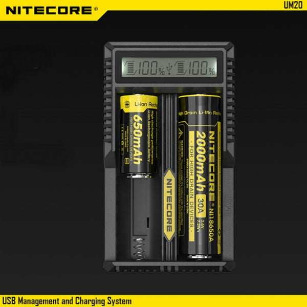NITECORE UM20 BATTERY CHARGER 2BAY USB