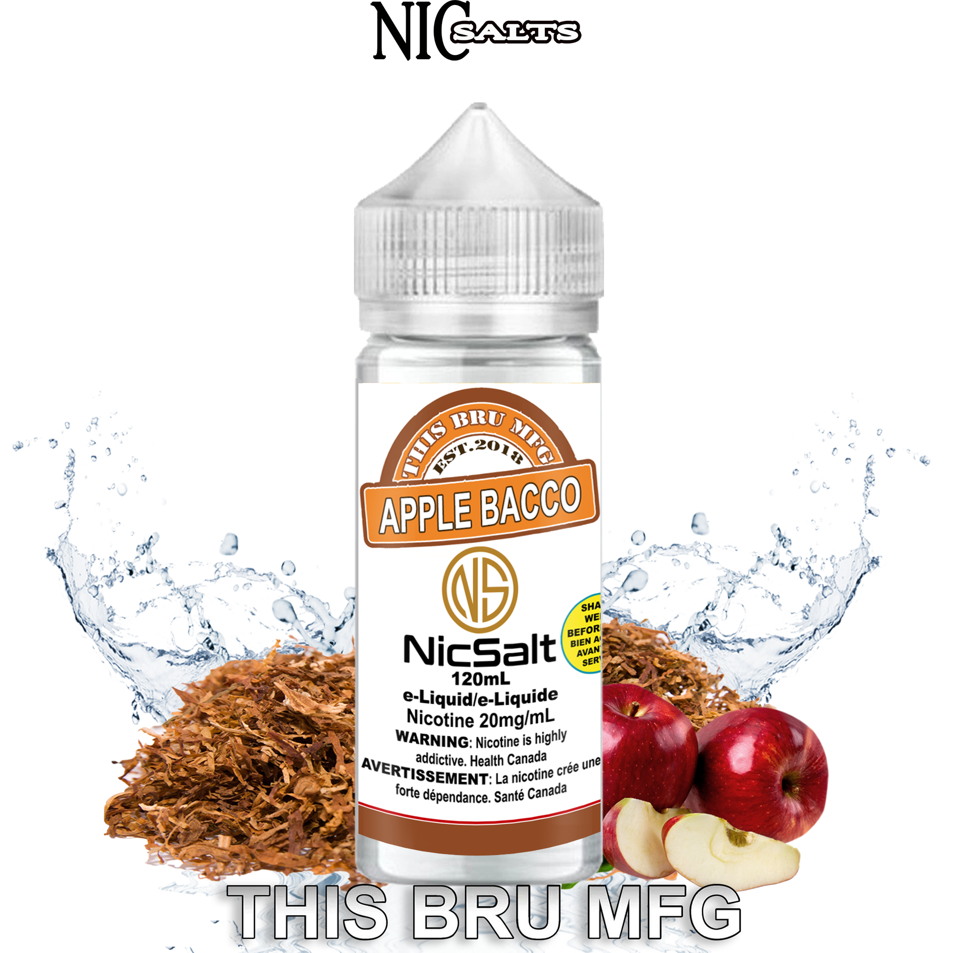 CUSTOM THIS BRU MFG SALT - APPLE BACCO