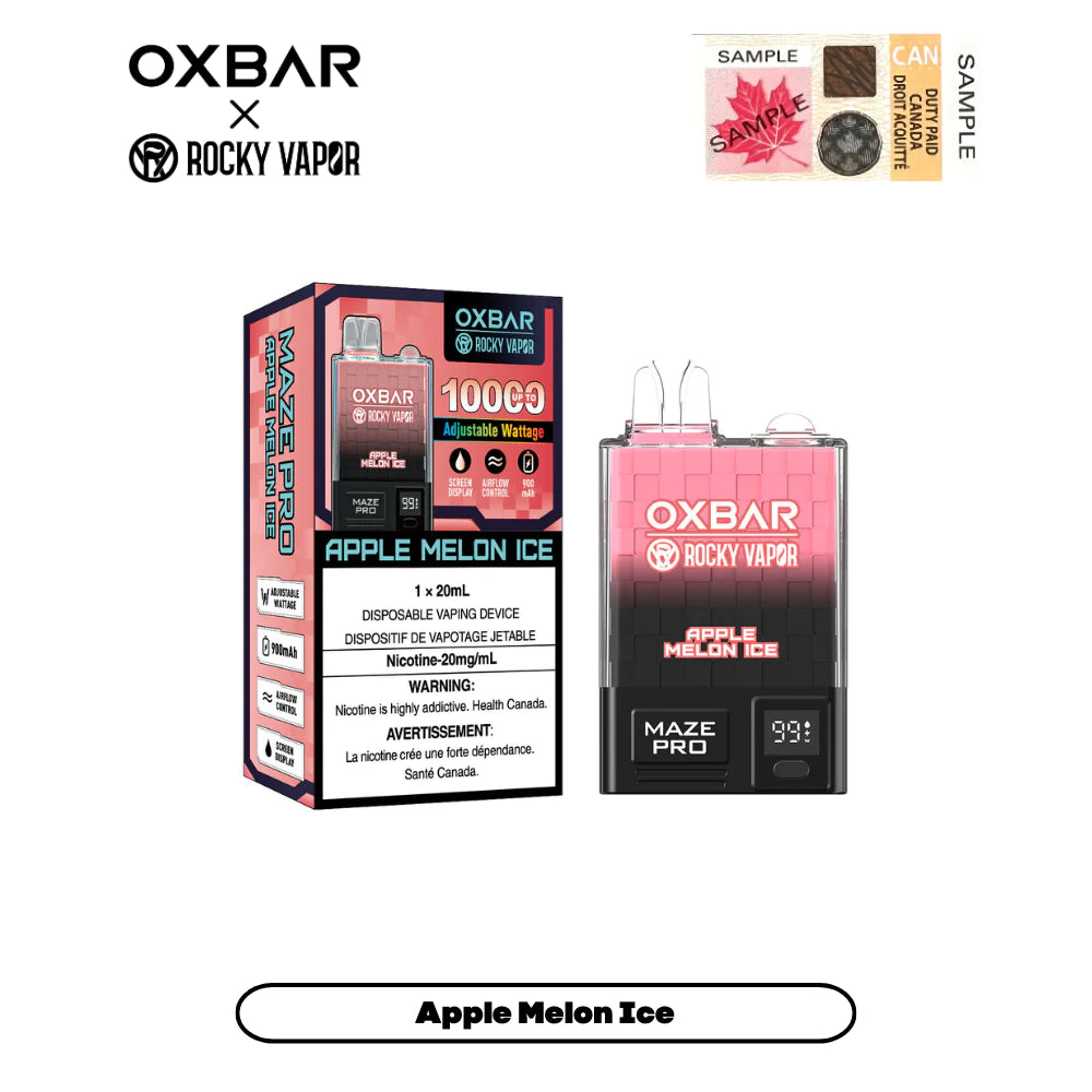 OXBAR MAZE PRO 10000 APPLE MELON ICE 20MG