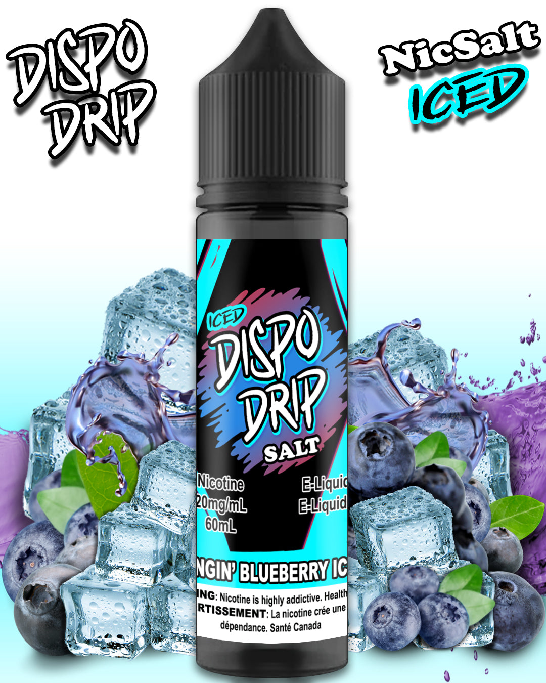DISPO DRIP - BANGIN BLUEBERRY ICED SALT