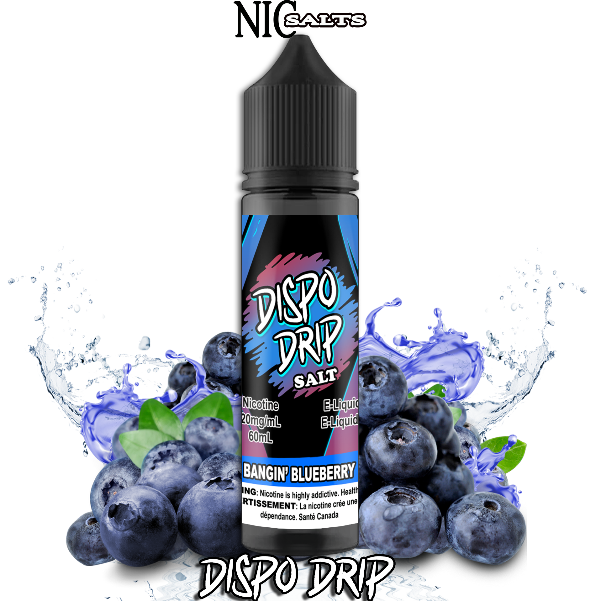 DISPO DRIP SALT - BANGIN' BLUEBERRY 60ML