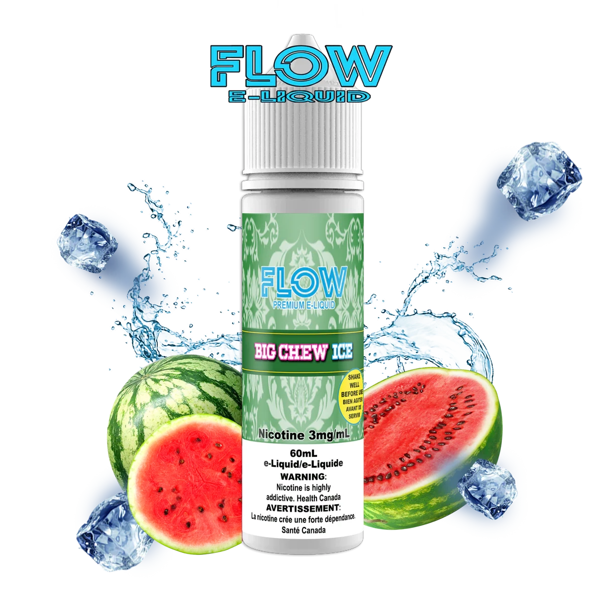 CUSTOM FLOW E-LIQUID - BIG CHEW ICE