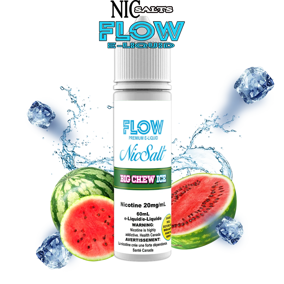 FLOW E-LIQUID SALT - BIG CHEW ICE 60ML