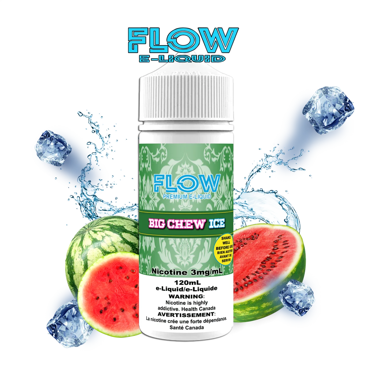 CUSTOM FLOW E-LIQUID - BIG CHEW ICE