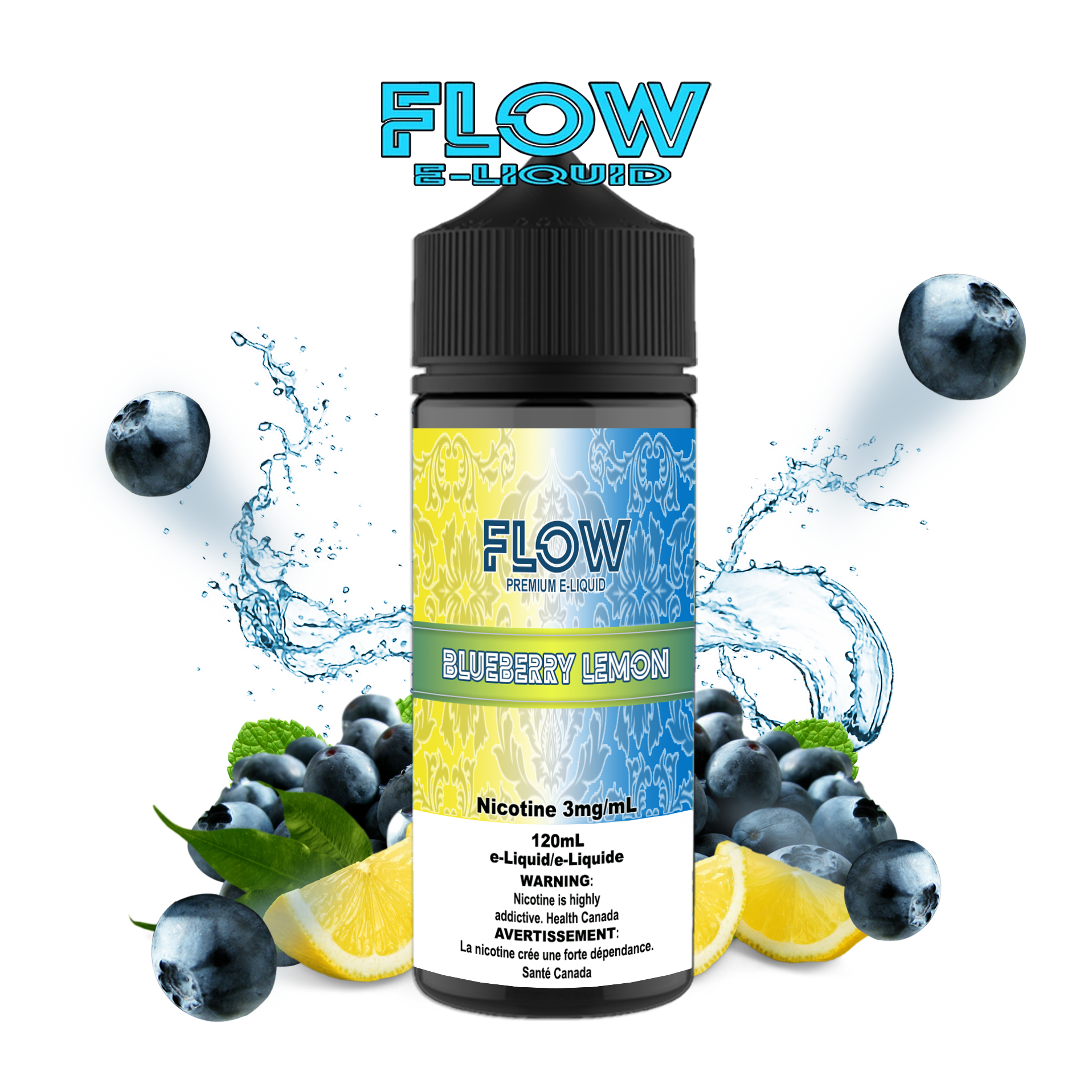 CUSTOM FLOW E-LIQUID - BLUEBERRY LEMON
