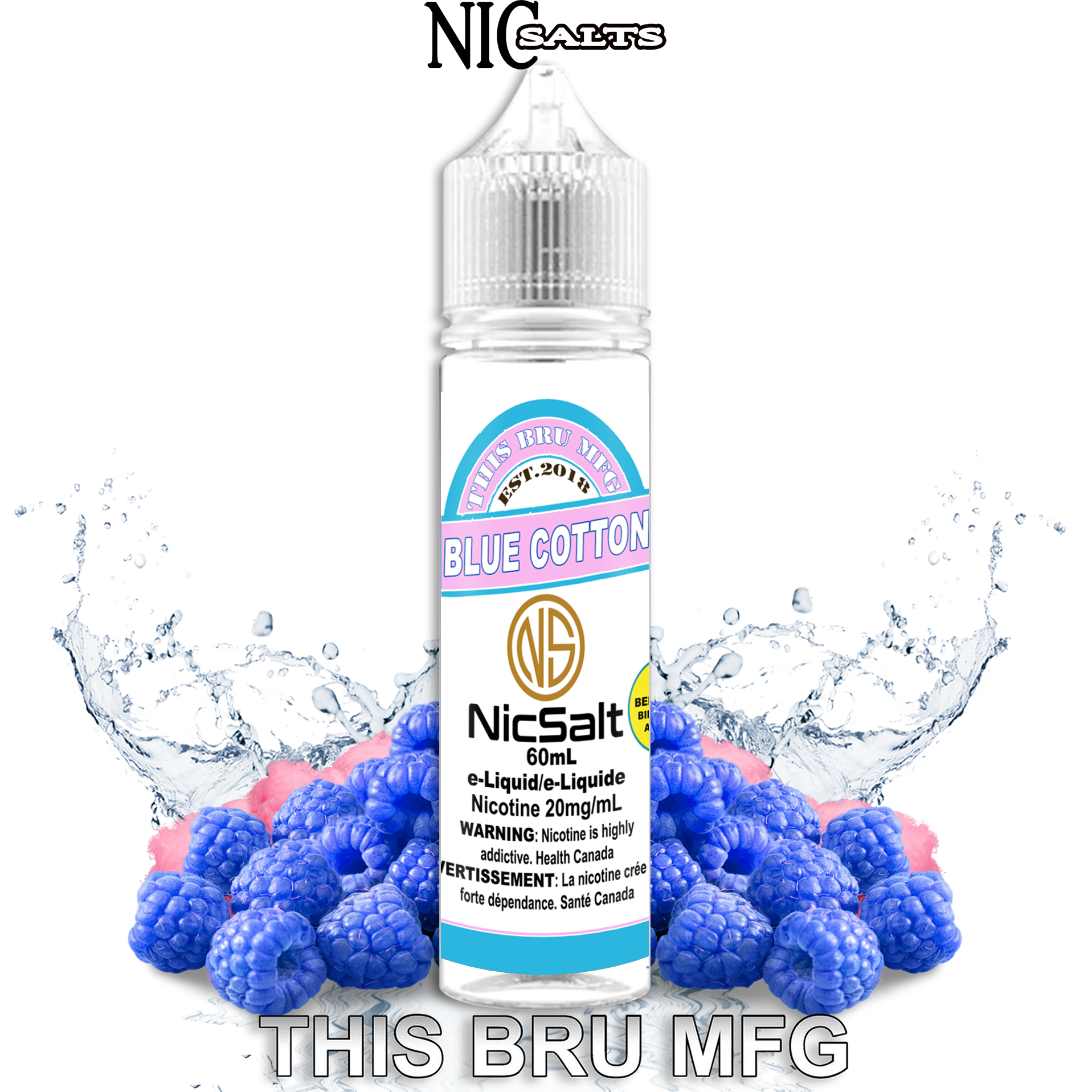 CUSTOM THIS BRU MFG SALT - BLUE COTTON