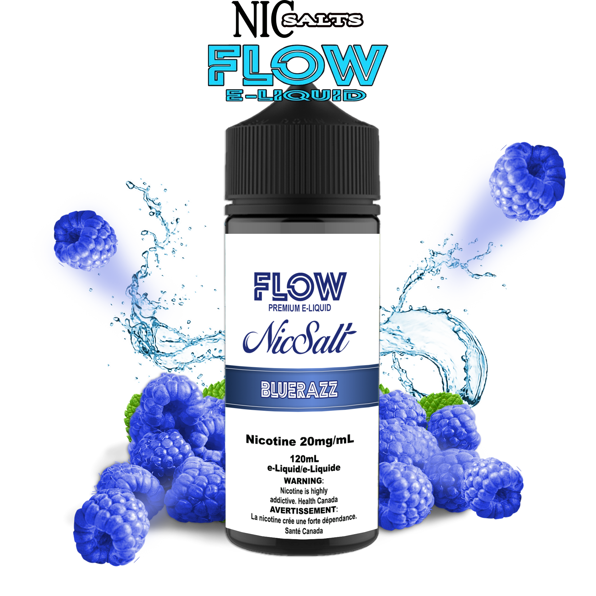 CUSTOM FLOW E-LIQUID SALT - BLUERAZZ