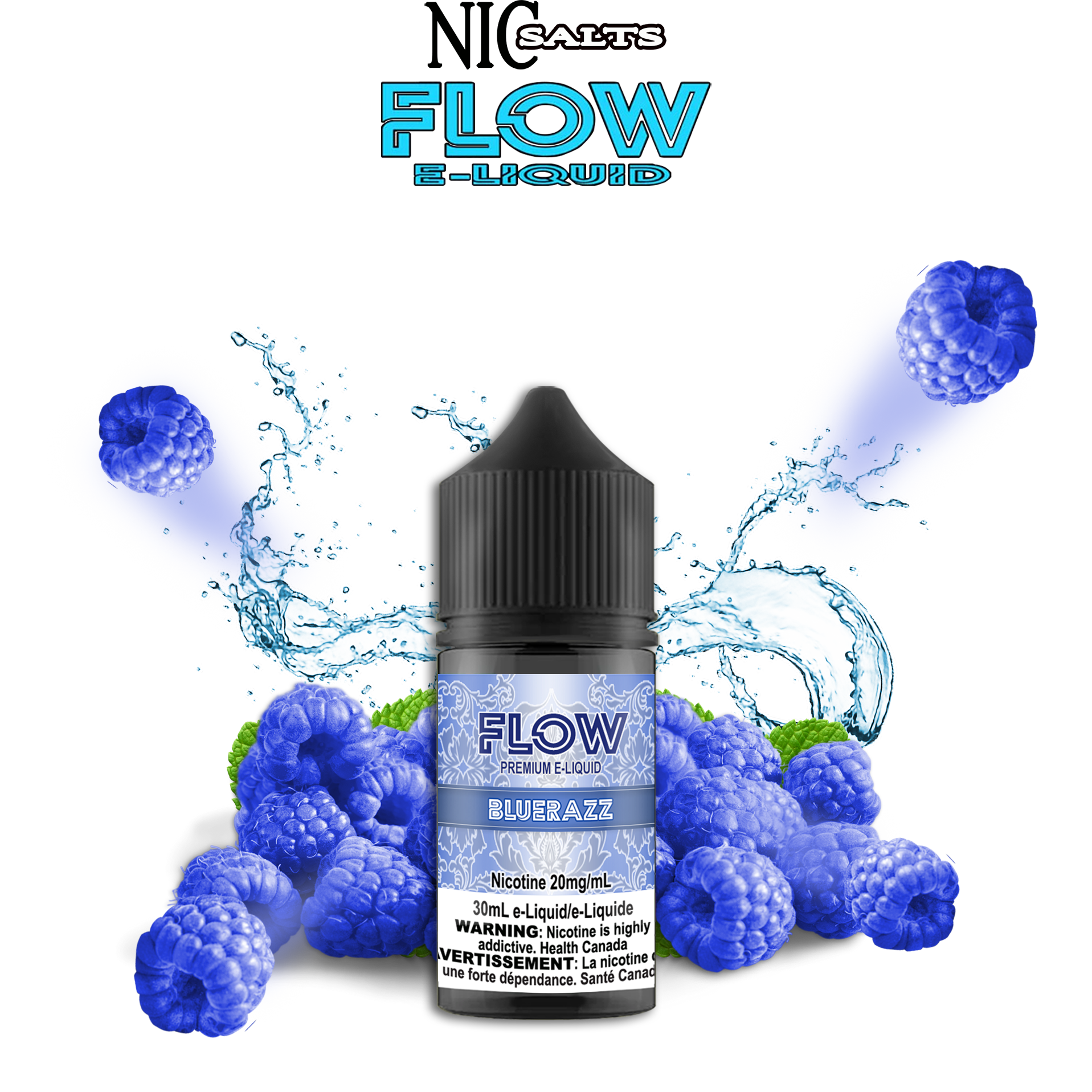 FLOW E-LIQUID SALT - BLUERAZZ 30ML