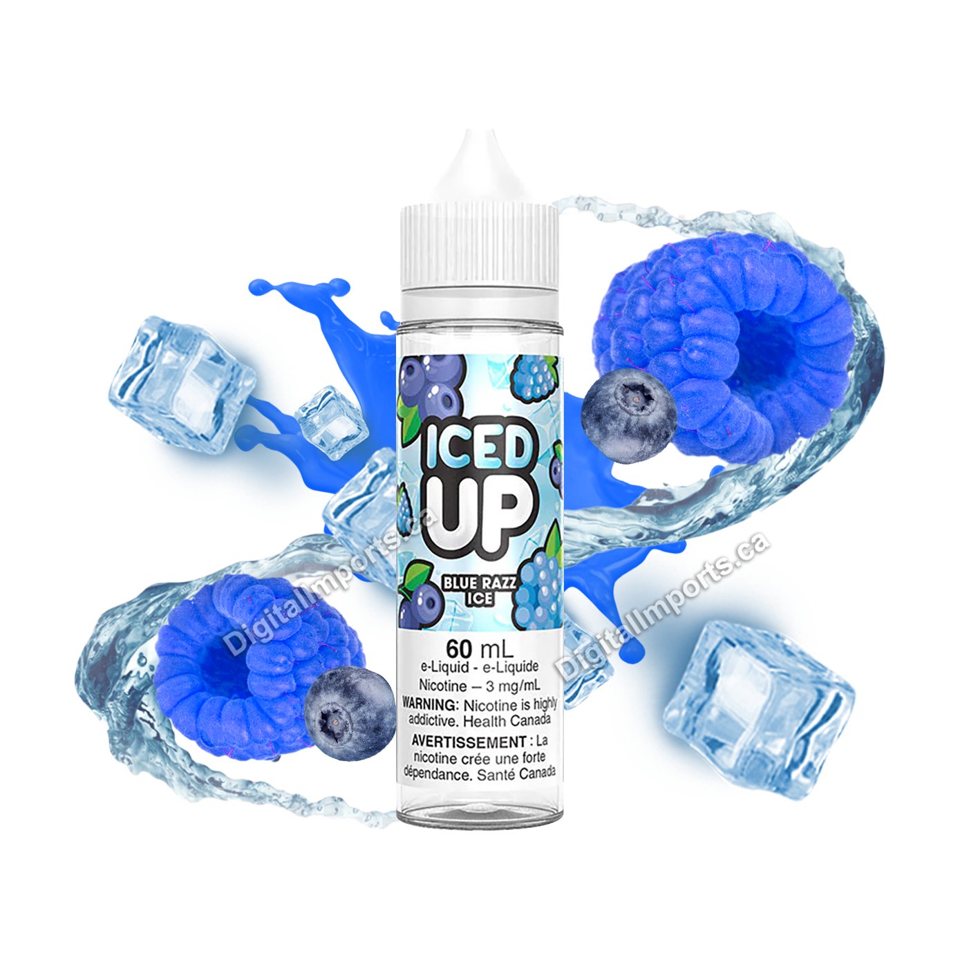 ICED UP - BLUE RAZZ ICE