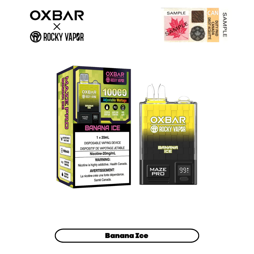 OXBAR MAZE PRO 10000 BANANA ICE 20MG