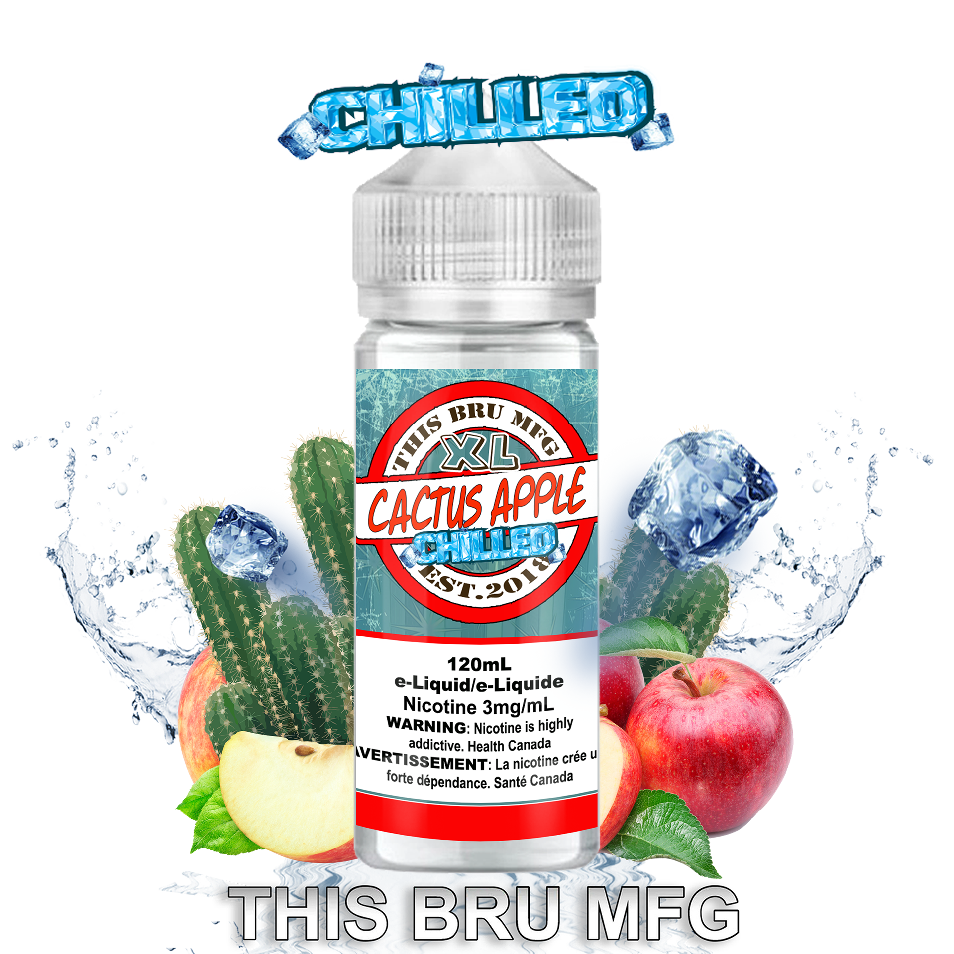 THIS BRU MFG - CACTUS APPLE CHILLED 120ML