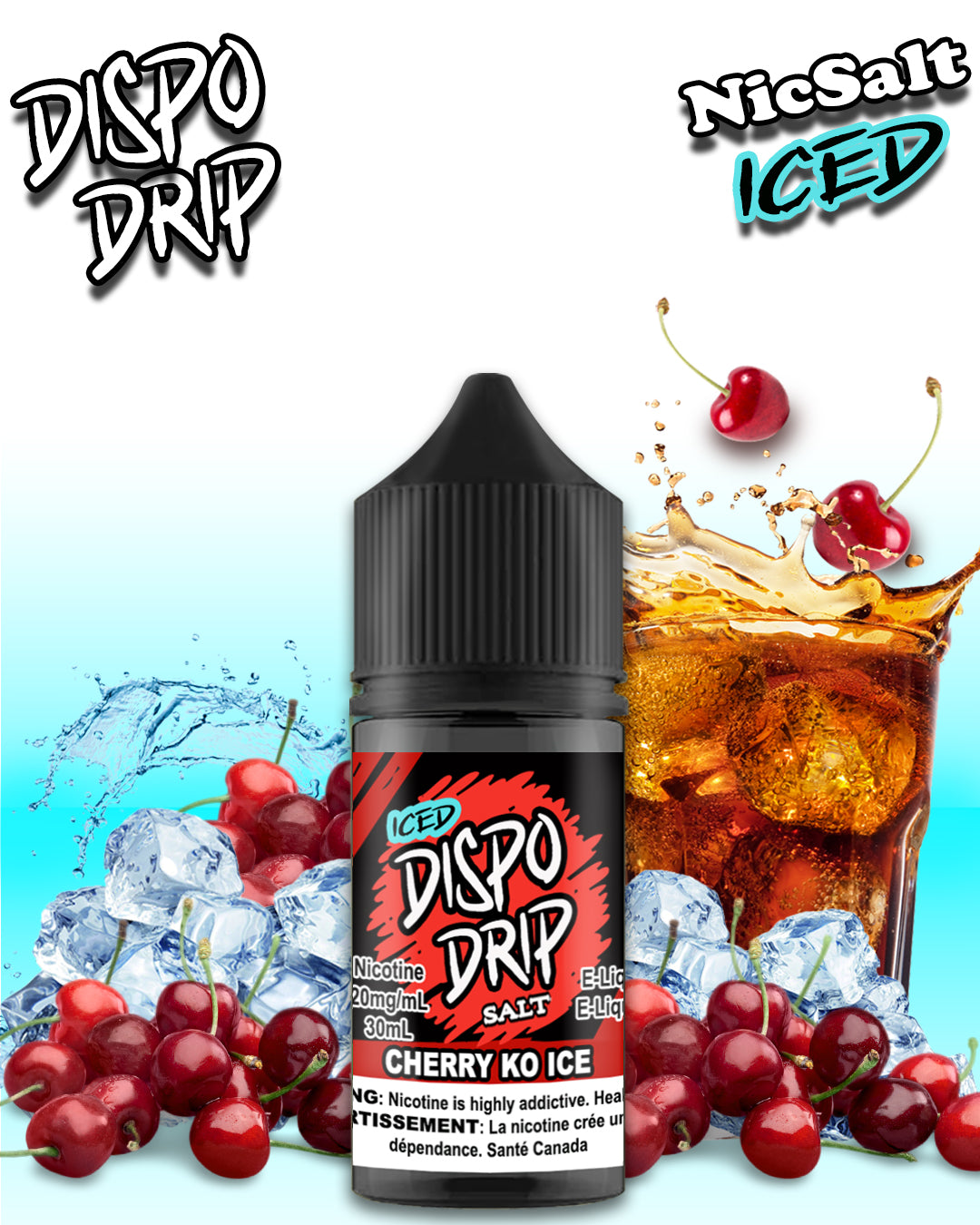DISPO DRIP ICED - CHERRY KO ICE SALT