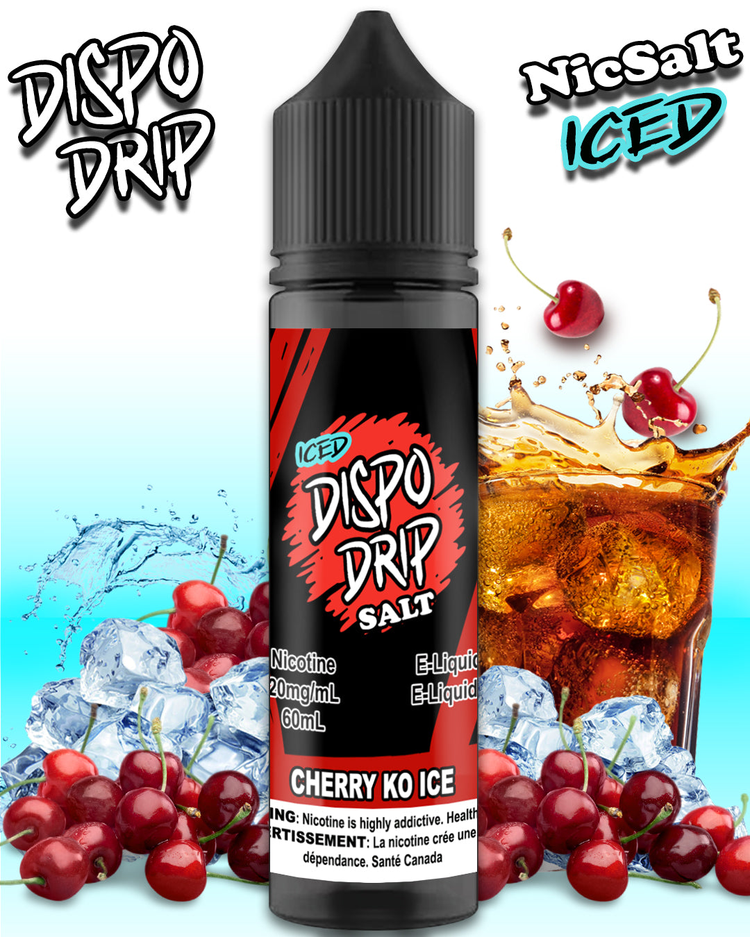 DISPO DRIP ICED - CHERRY KO ICE SALT