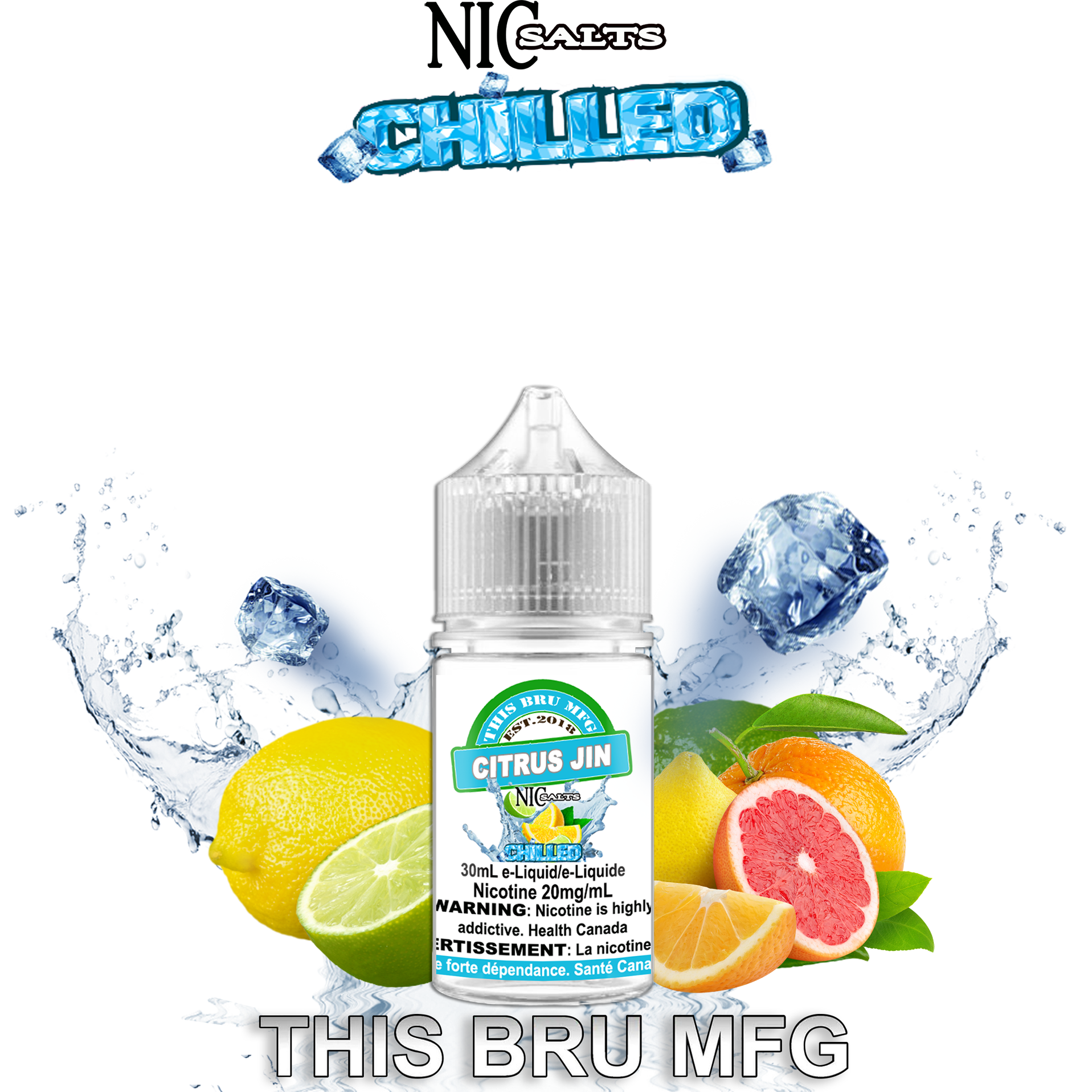 THIS BRU MFG SALT - CITRUS JIN CHILLED 30ML