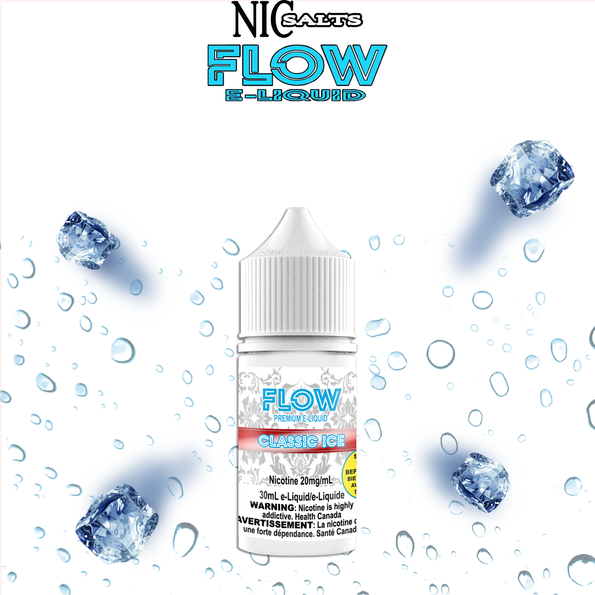 FLOW E-LIQUID SALT - CLASSIC ICE 30ML