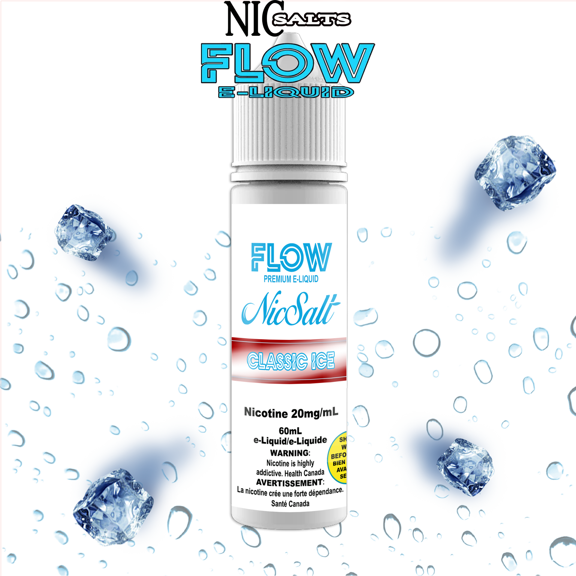 FLOW E-LIQUID SALT - CLASSIC ICE 60ML