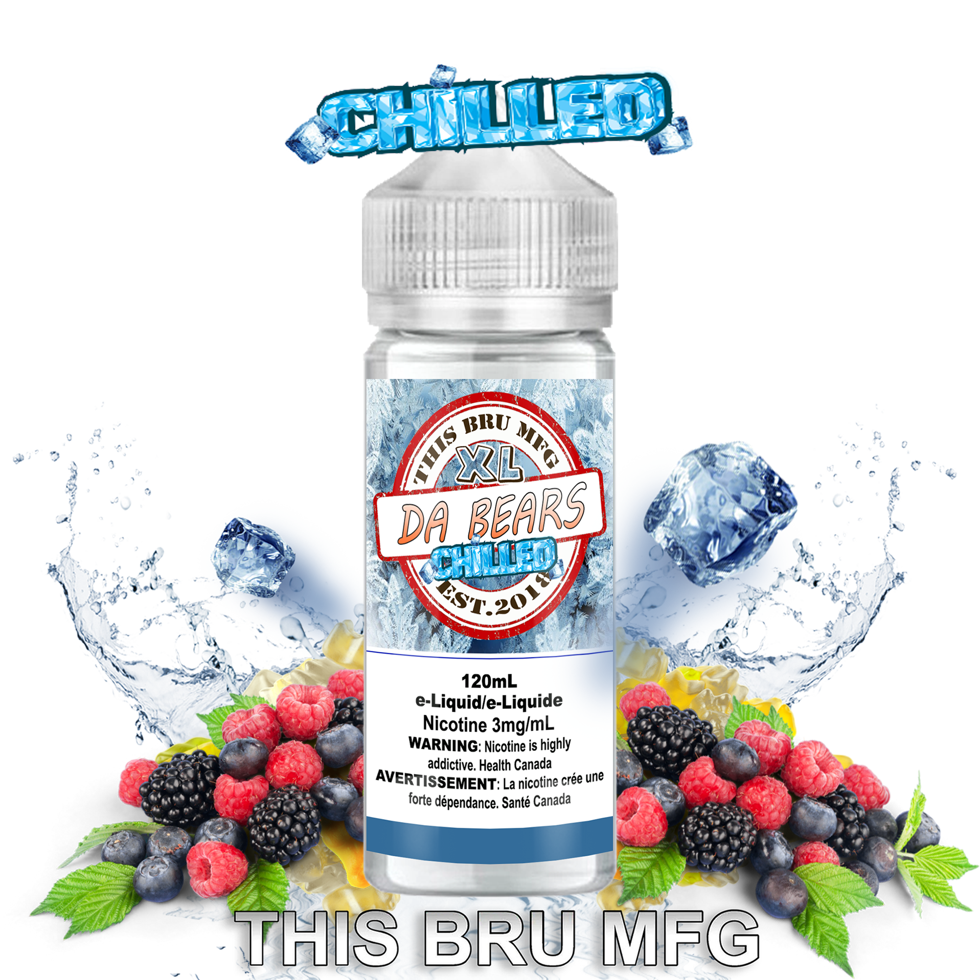 THIS BRU MFG - DA BEARS CHILLED 120ML