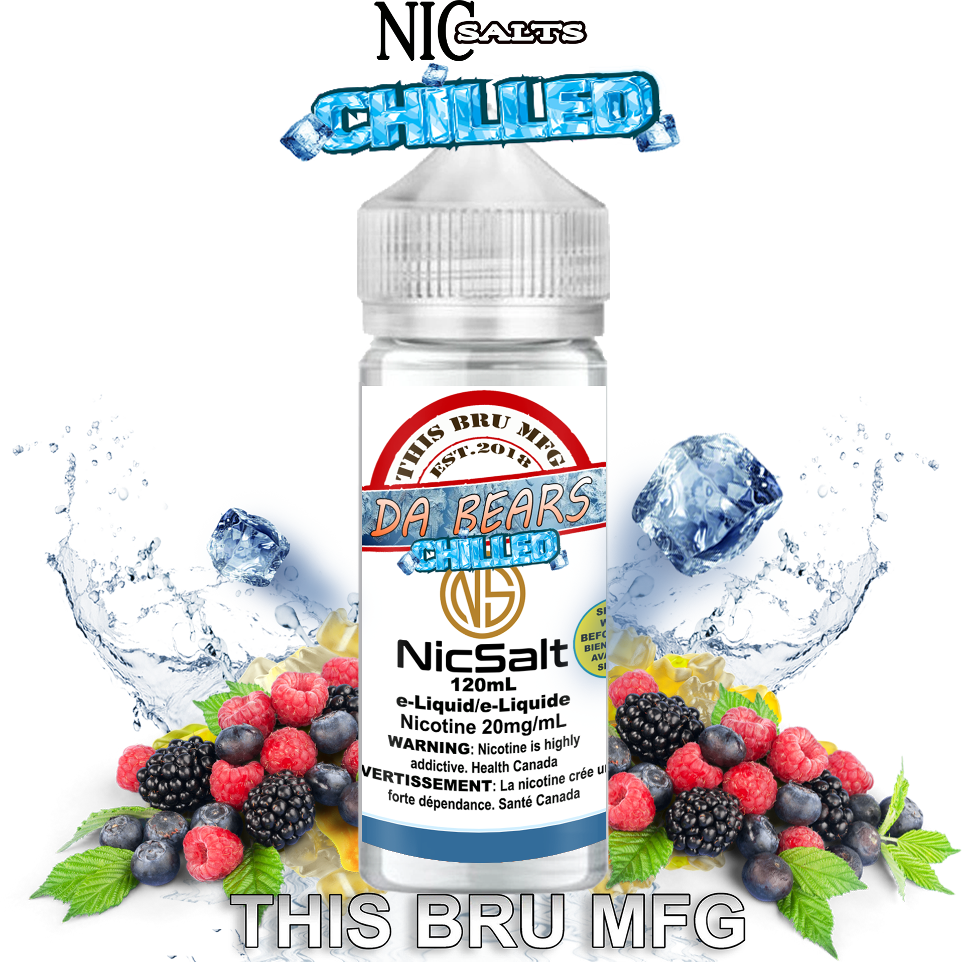 CUSTOM THIS BRU MFG SALT - DA BEARS CHILLED