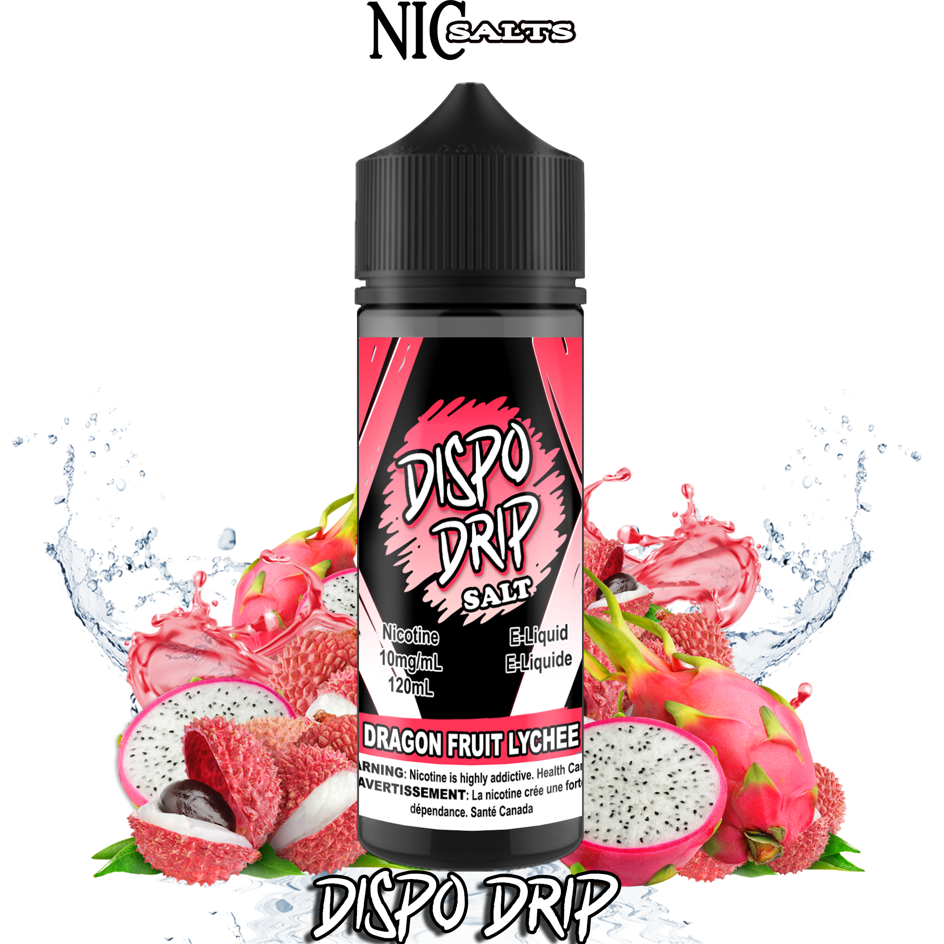 CUSTOM DISPO DRIP SALT - DRAGON FRUIT LYCHEE