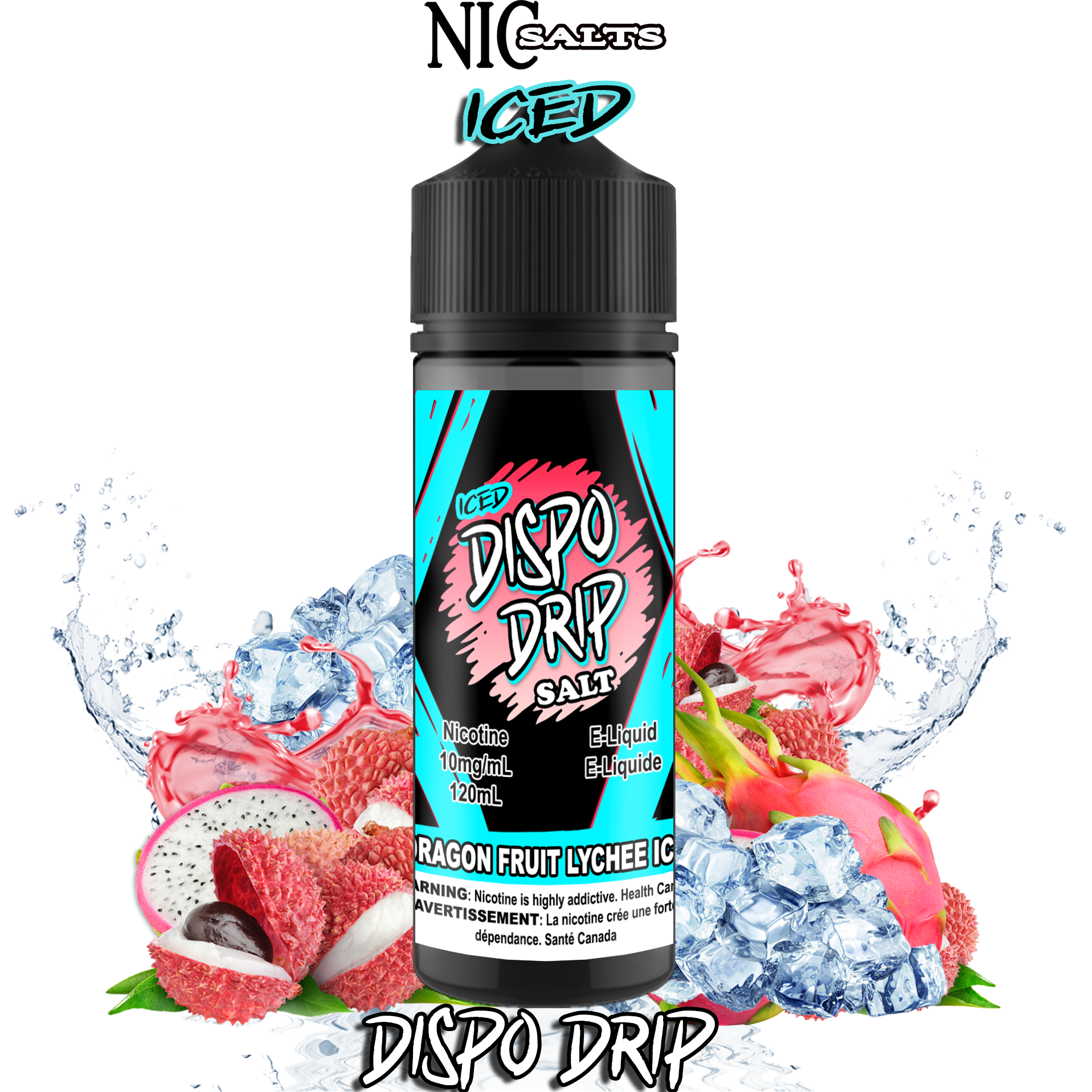 CUSTOM DISPO DRIP SALT - DRAGON FRUIT LYCHEE ICE