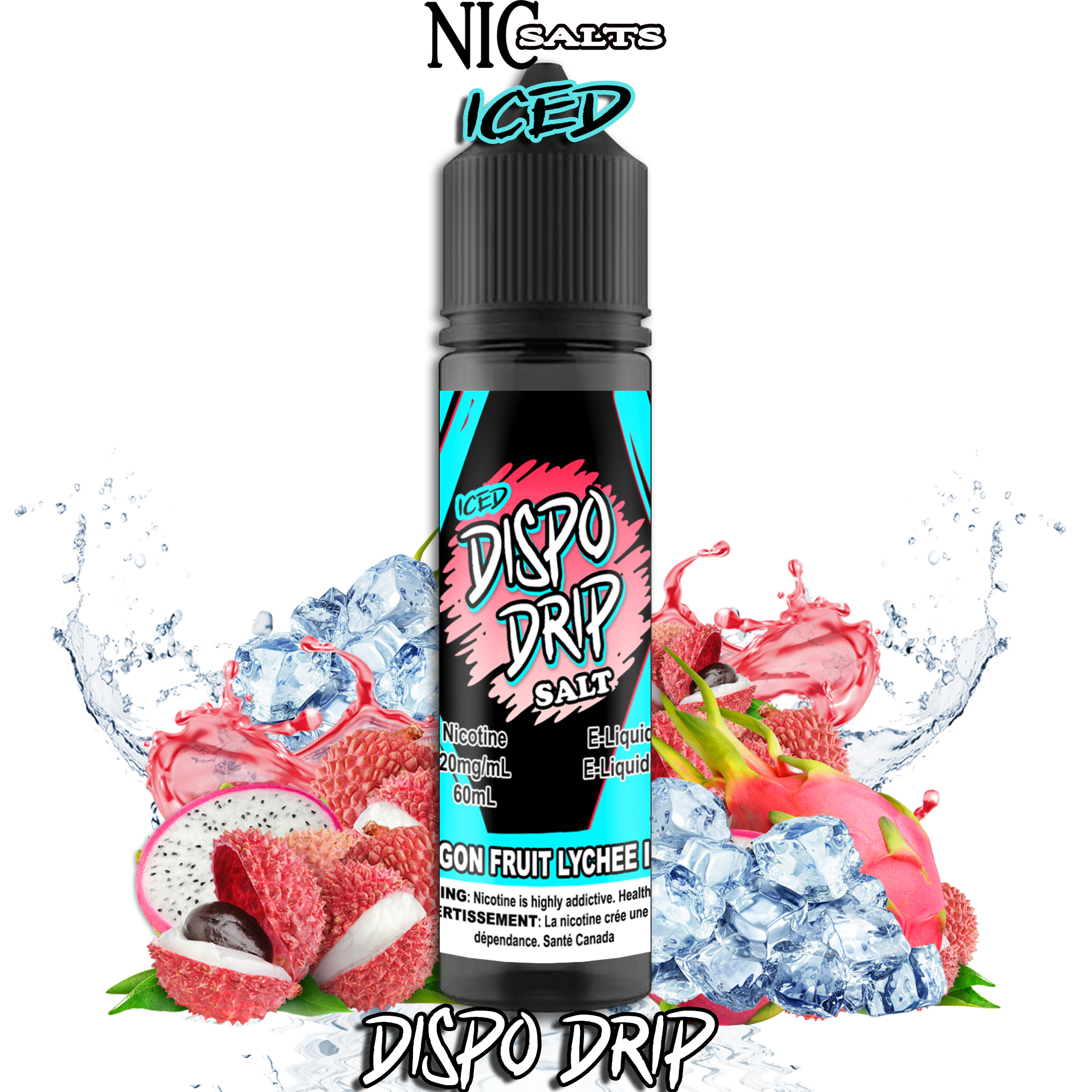 DISPO DRIP SALT - DRAGON FRUIT LYCHEE ICE 60ML