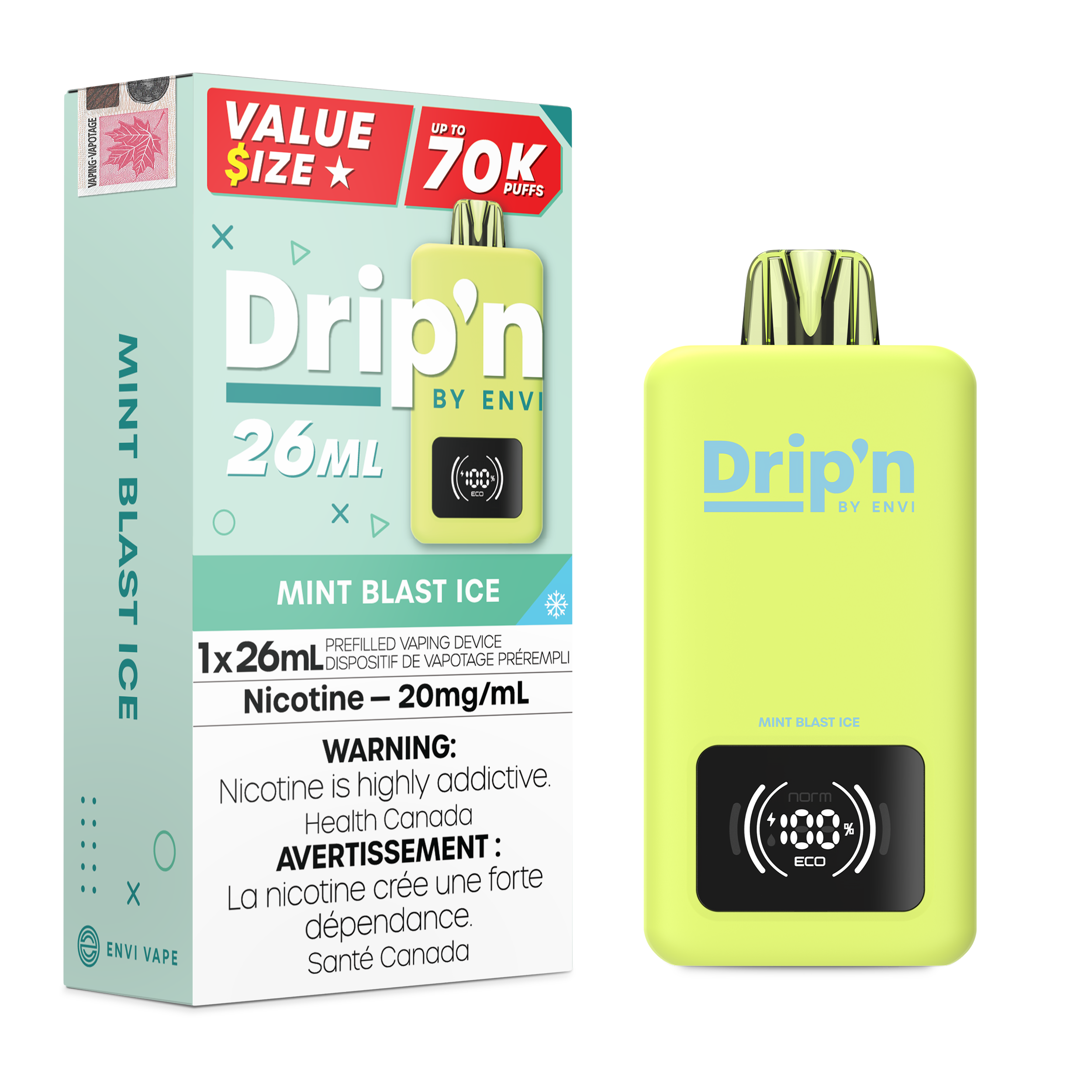 ENVI DRIP'N 26ML DISPOSABLE