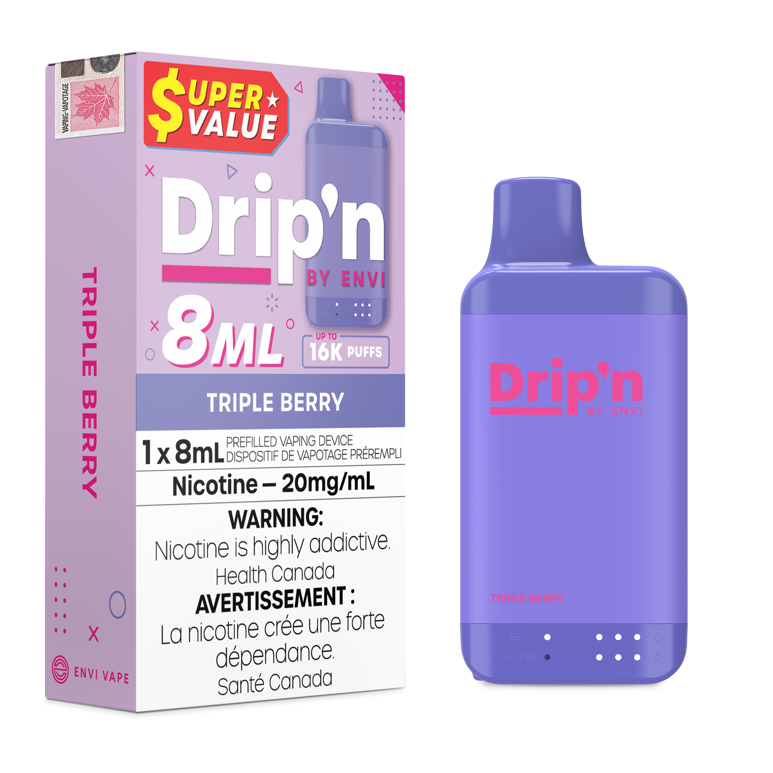 ENVI DRIP'N 8ML DISPOSABLE