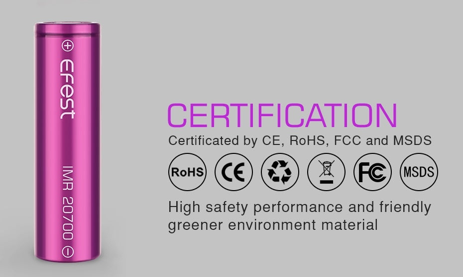 EFEST 20700 3000MAH 30A