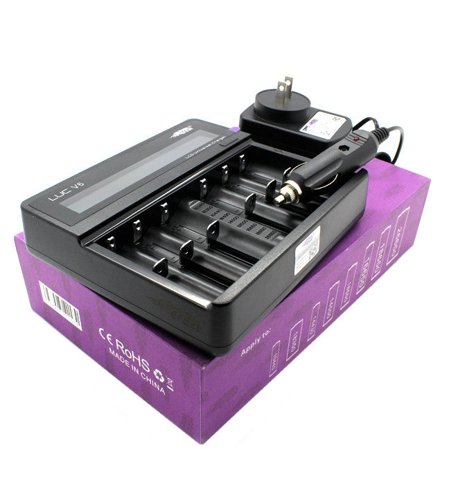 EFEST LUC BLU6 BATTERY CHARGER 6BAY LCD SCREEN