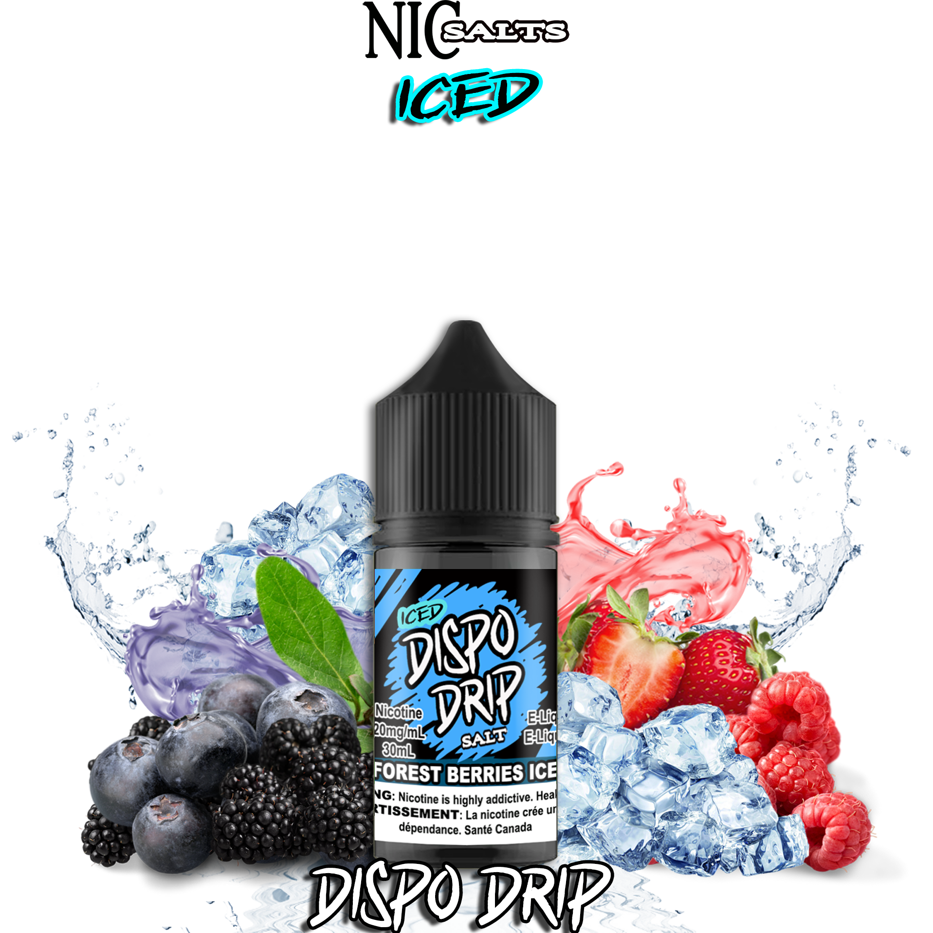 DISPO DRIP SALT - FOREST BERRIES ICE 30ML