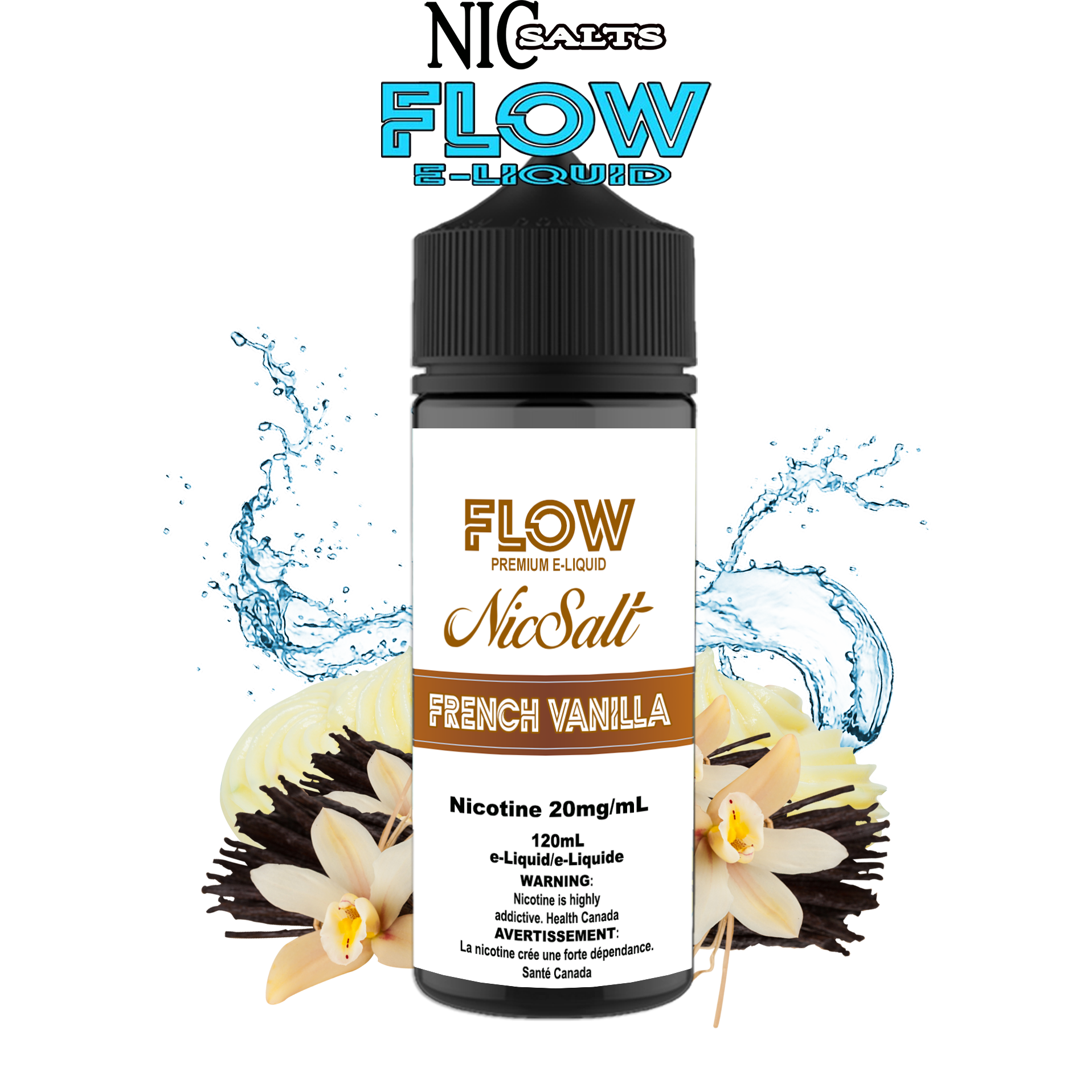 CUSTOM FLOW E-LIQUID SALT - FRENCH VANILLA