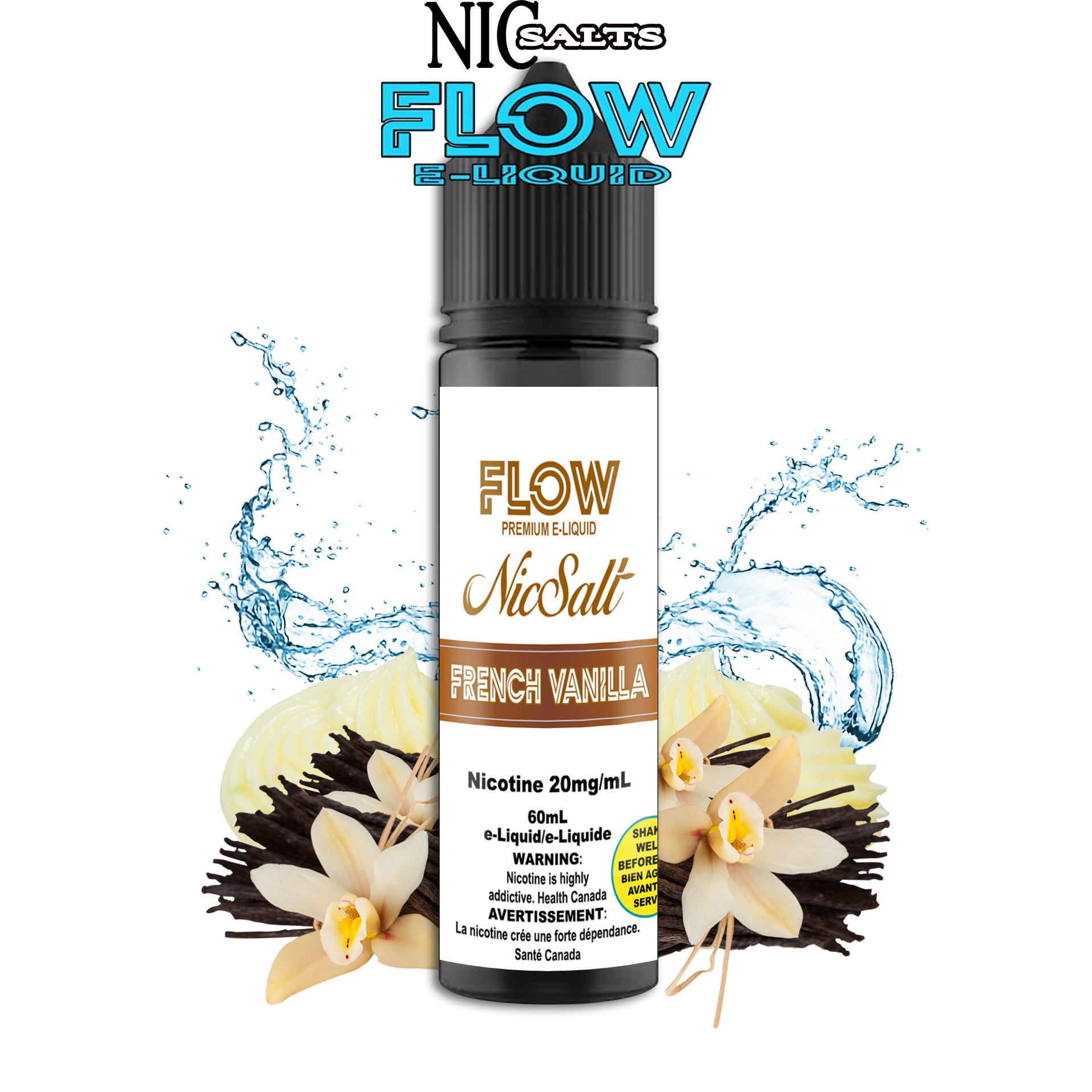 CUSTOM FLOW E-LIQUID SALT - FRENCH VANILLA