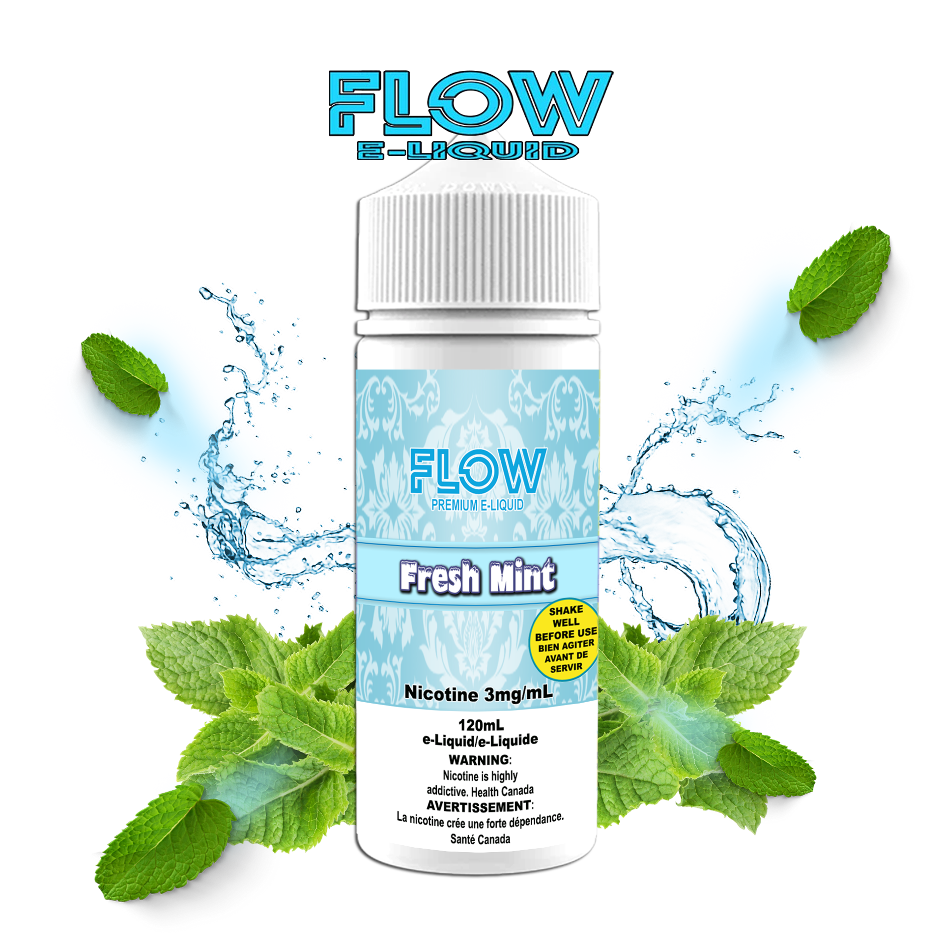 CUSTOM FLOW E-LIQUID - FRESH MINT