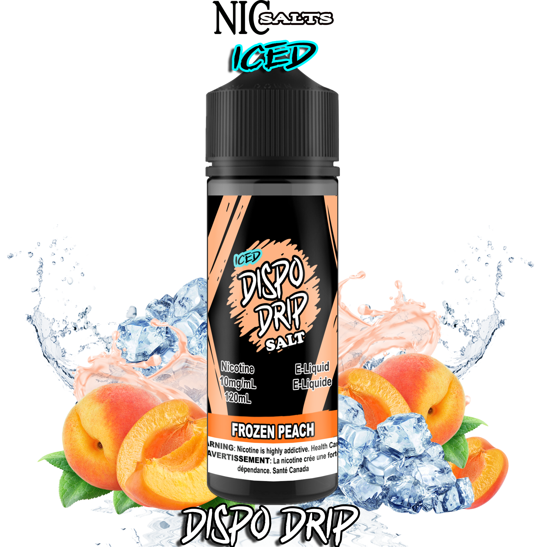 CUSTOM DISPO DRIP SALT - FROZEN PEACH