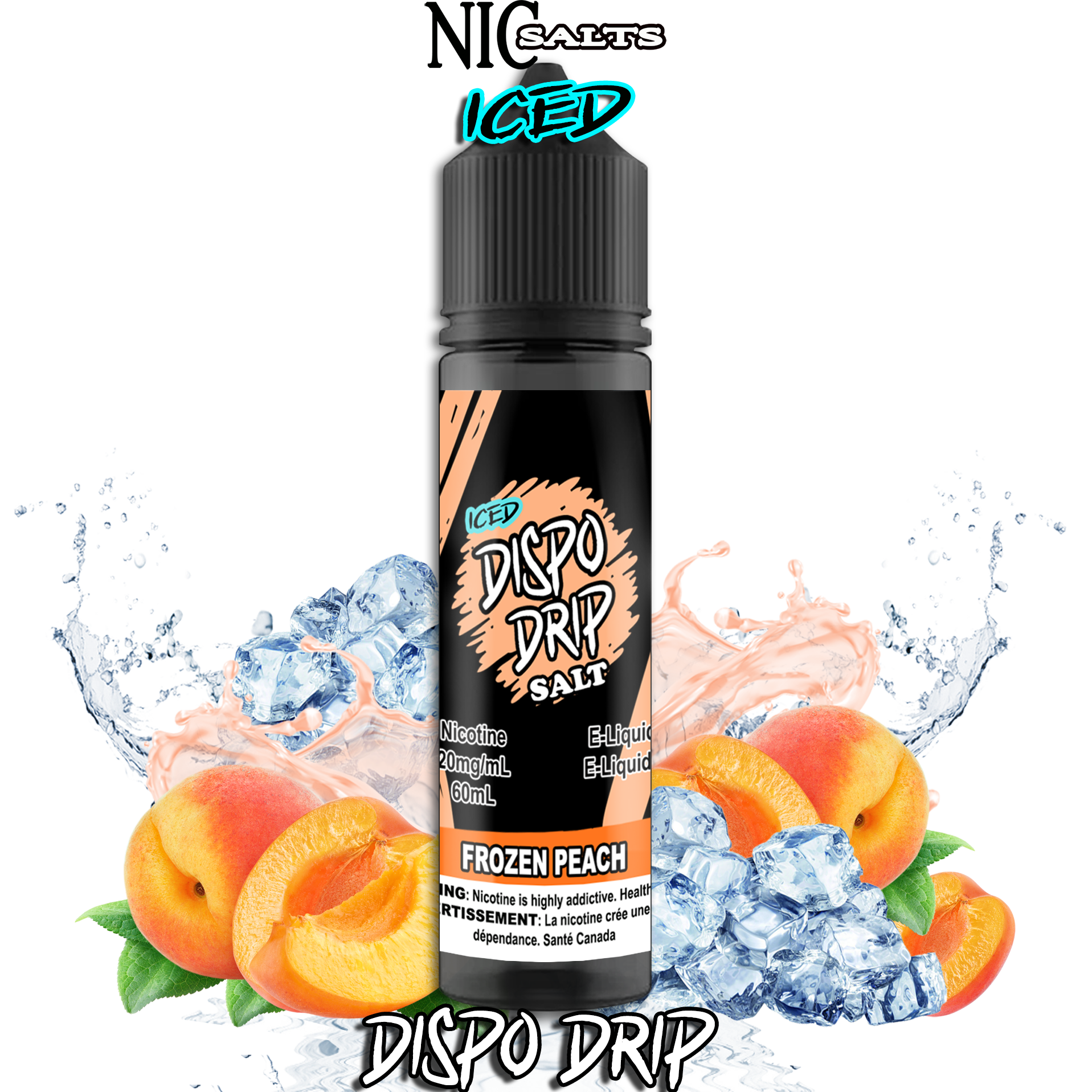 DISPO DRIP SALT - FROZEN PEACH 60ML