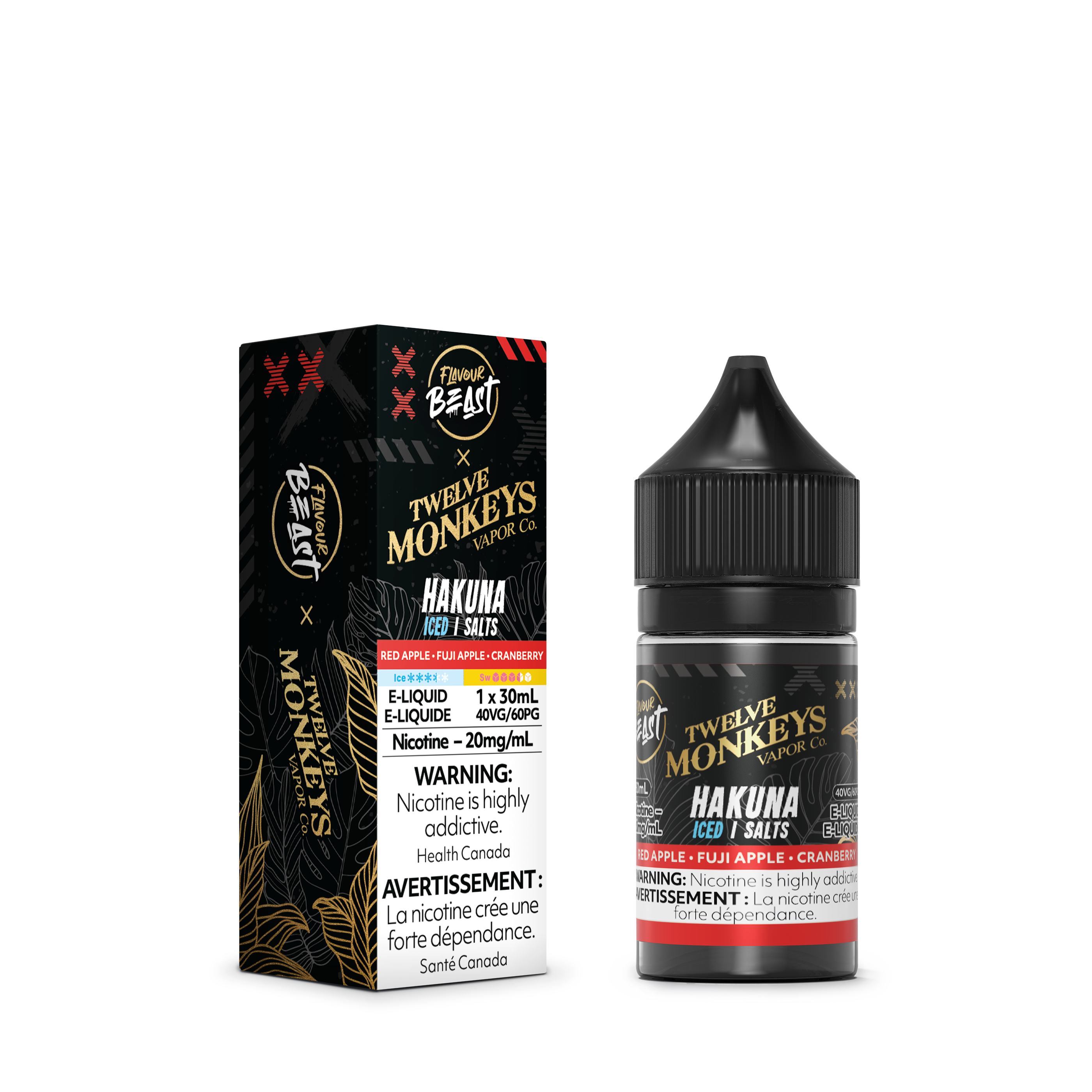 FLAVOUR BEAST x TWELVE MONKEYS SALT - HAKUNA ICED 30ML