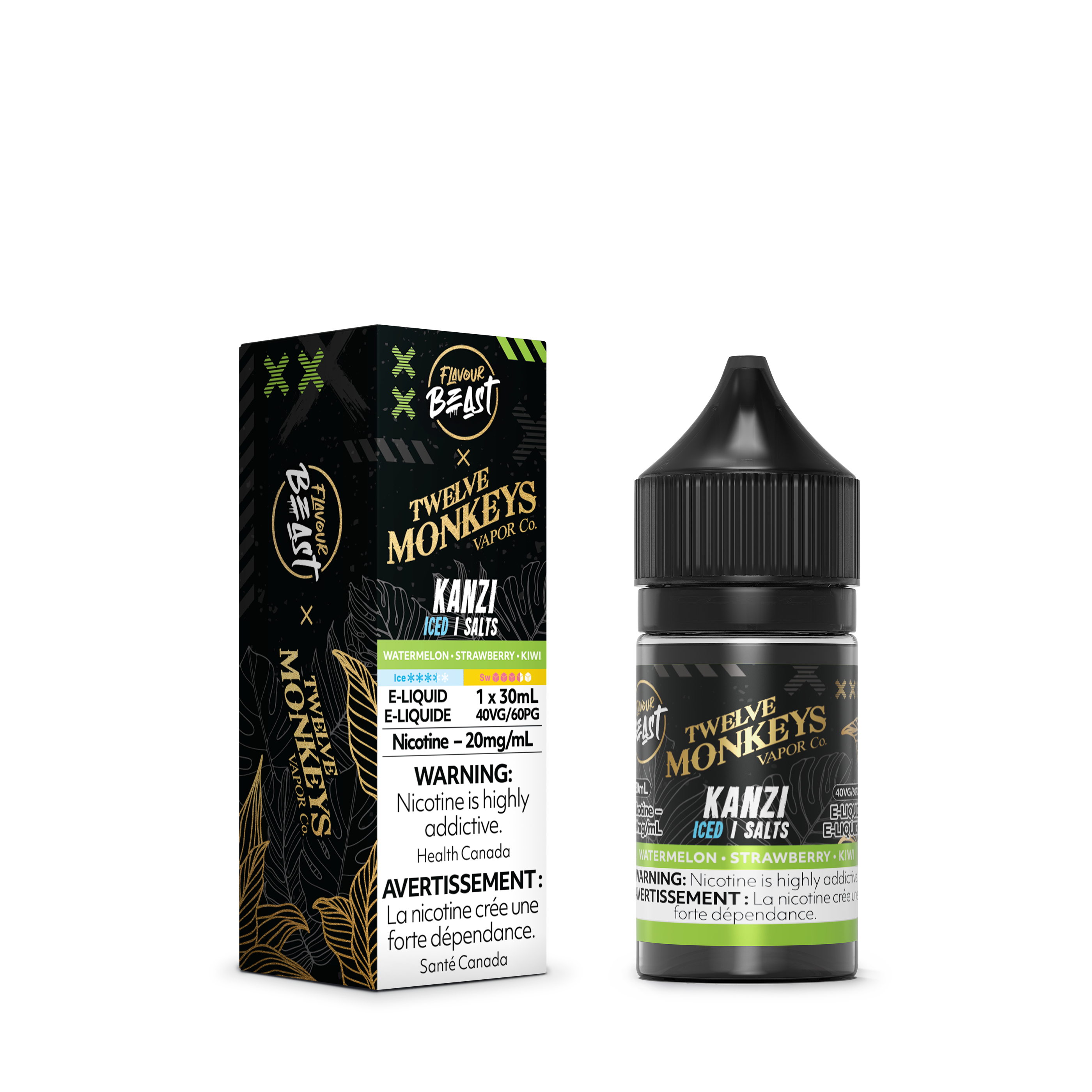 FLAVOUR BEAST x TWELVE MONKEYS SALT - KANZI ICED 30ML