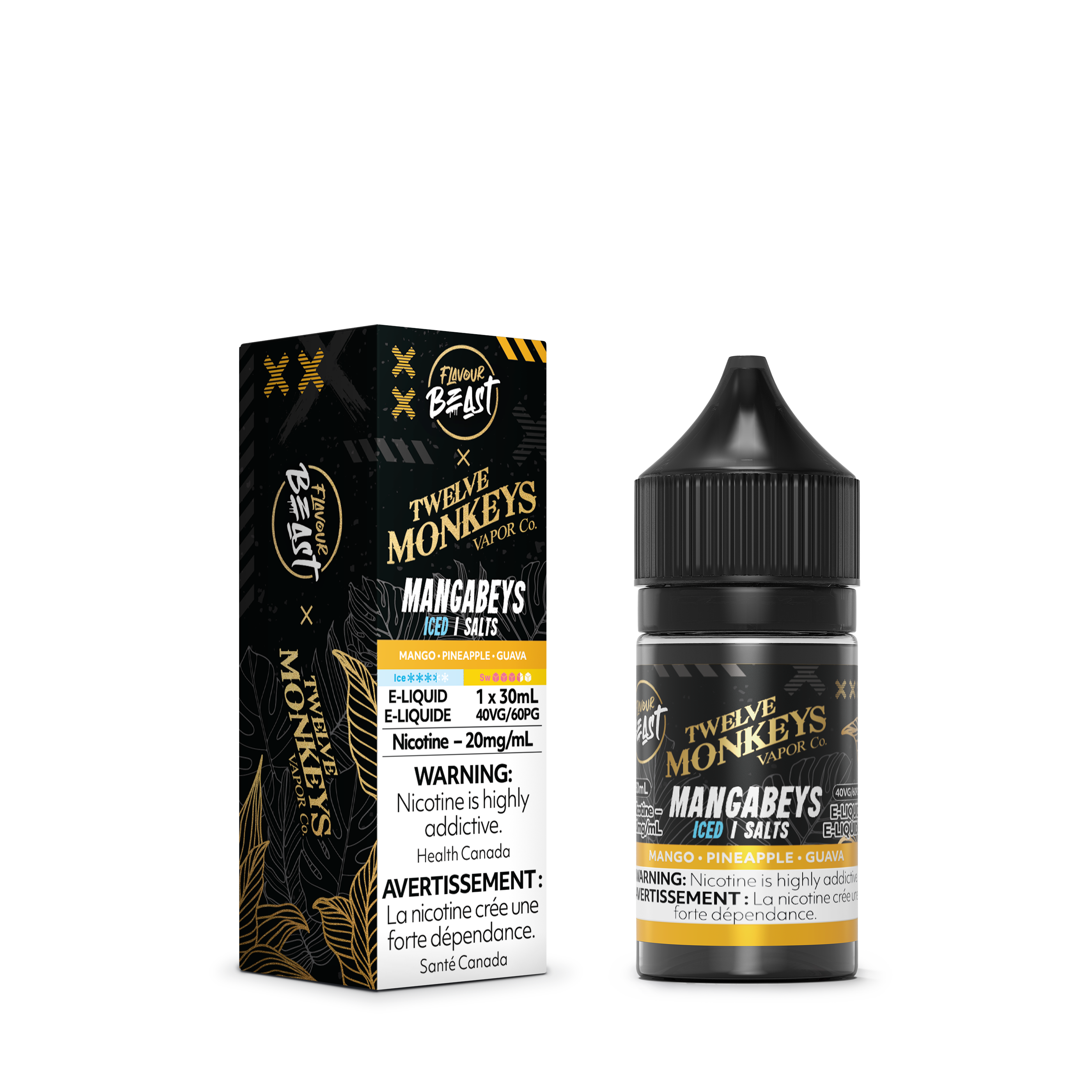 FLAVOUR BEAST x TWELVE MONKEYS SALT - MANGABEYS ICED 30ML