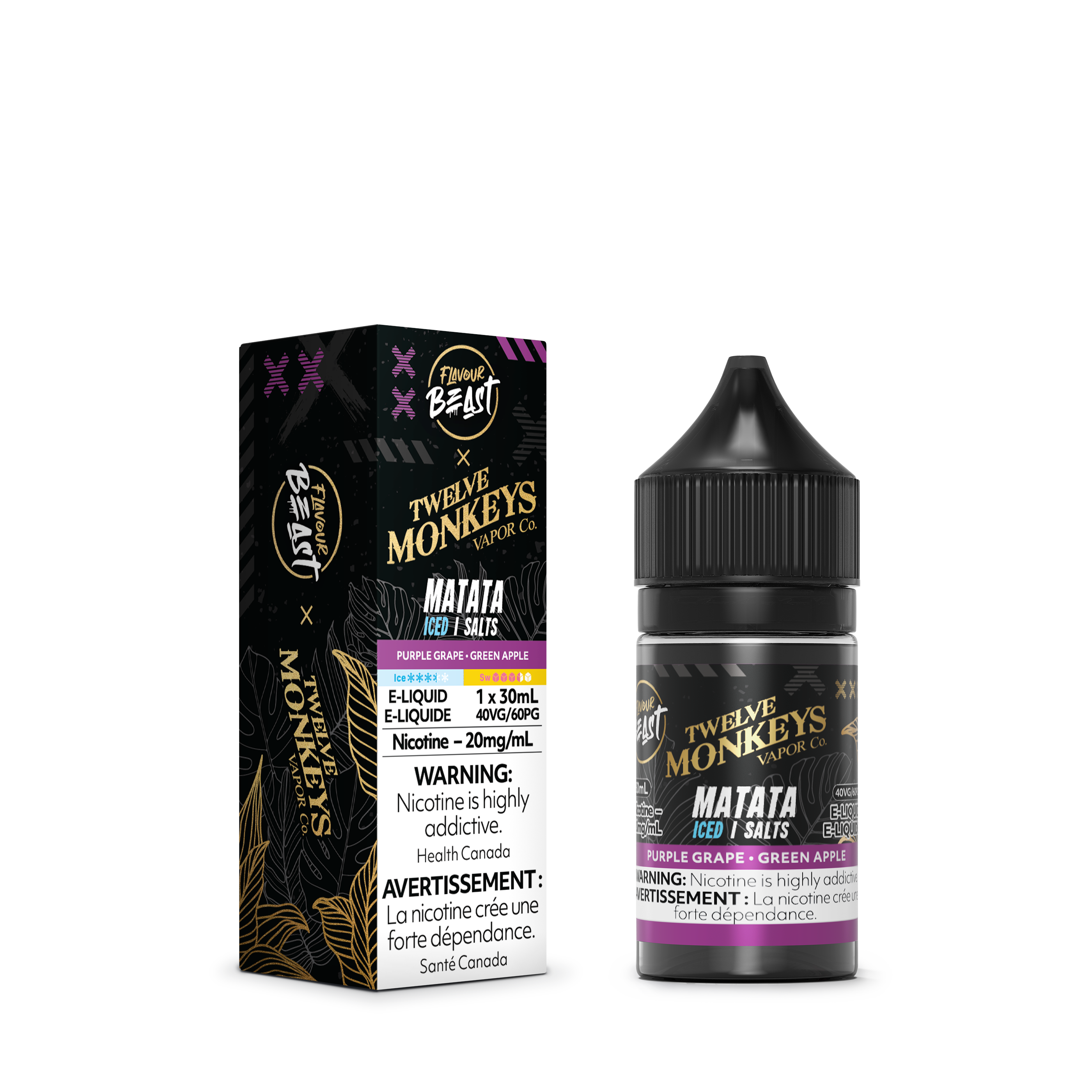 FLAVOUR BEAST x TWELVE MONKEYS SALT - MATATA ICED 30ML