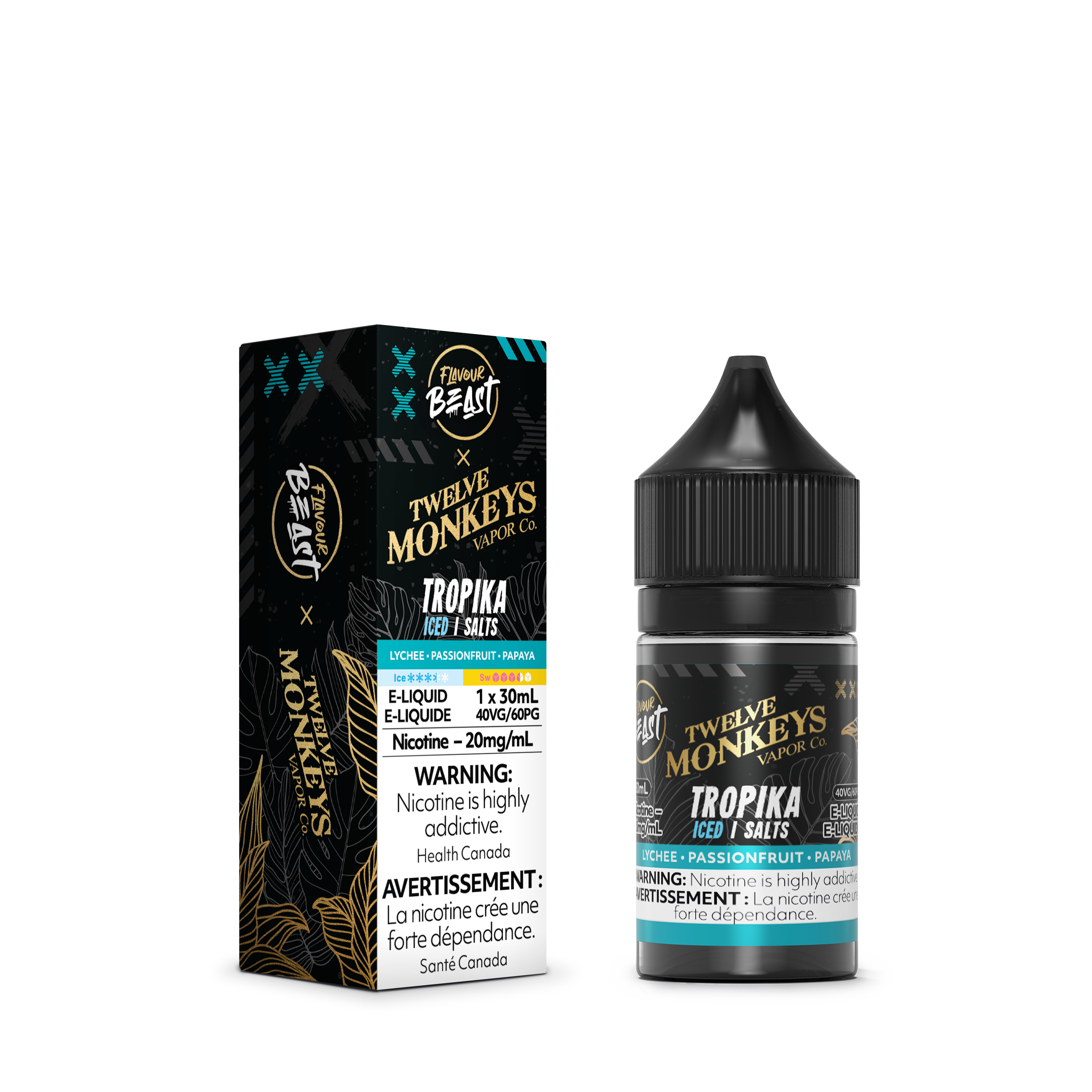 FLAVOUR BEAST x TWELVE MONKEYS SALT - TROPIKA ICED 30ML