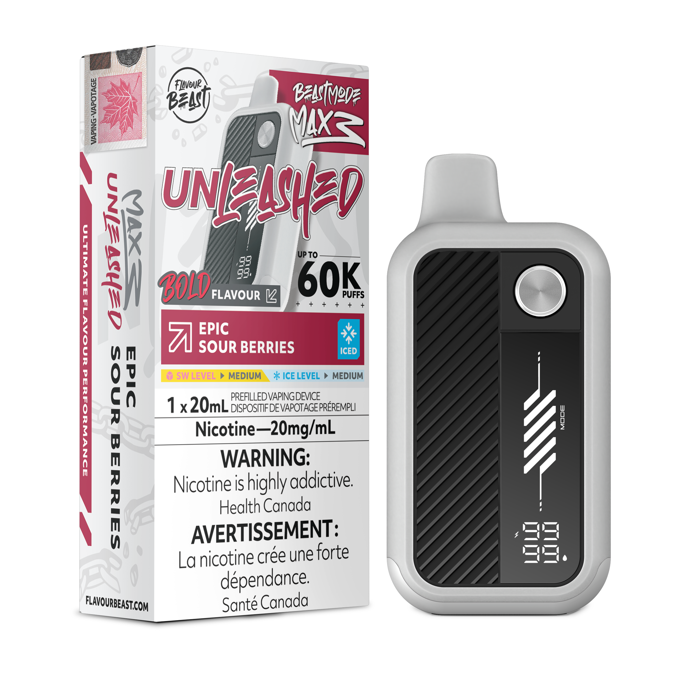 FLAVOUR BEAST BEAST MODE MAX 3 UNLEASHED 60K DISPOSABLE