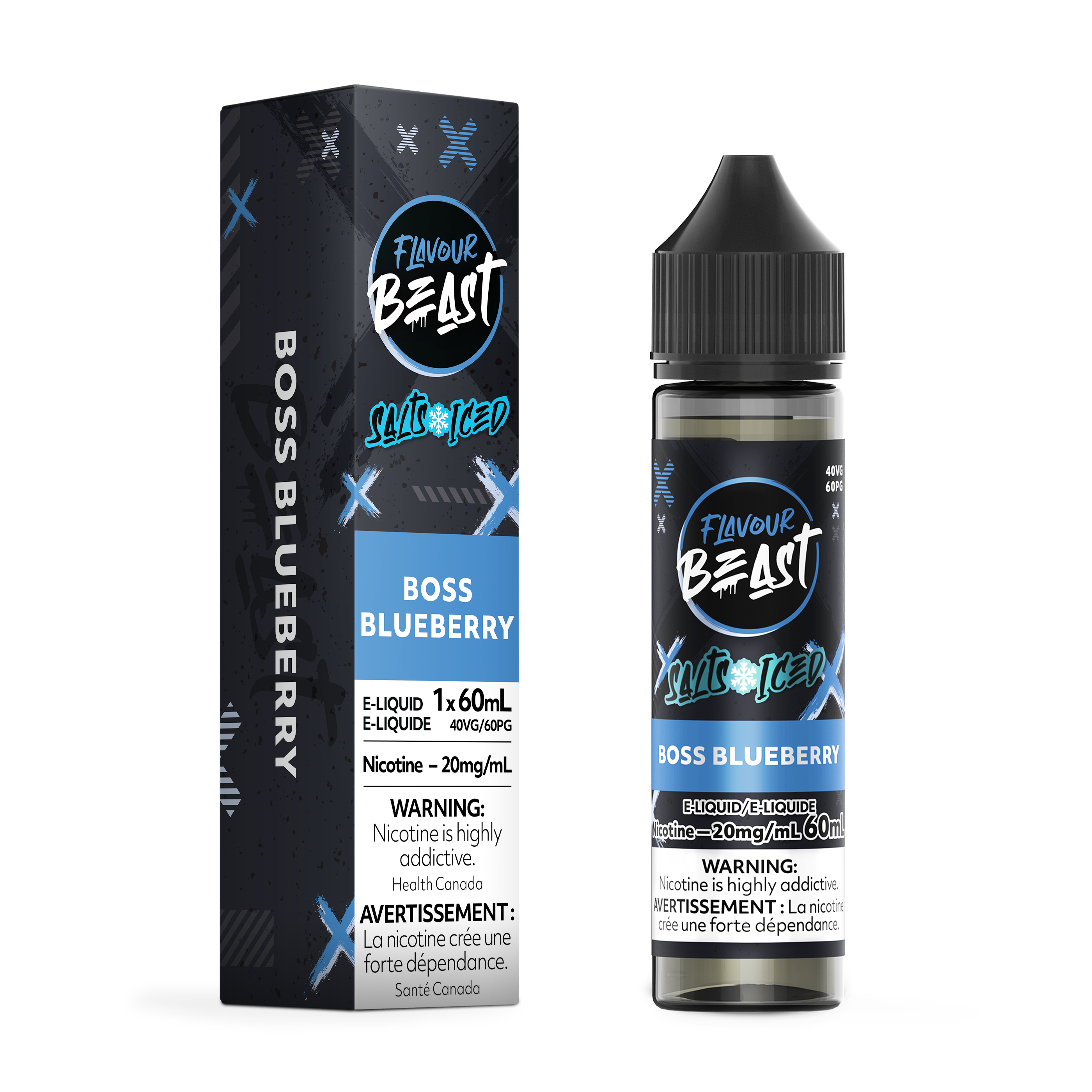 FLAVOUR BEAST SALT - BOSS BLUEBERRY ICED 60ML