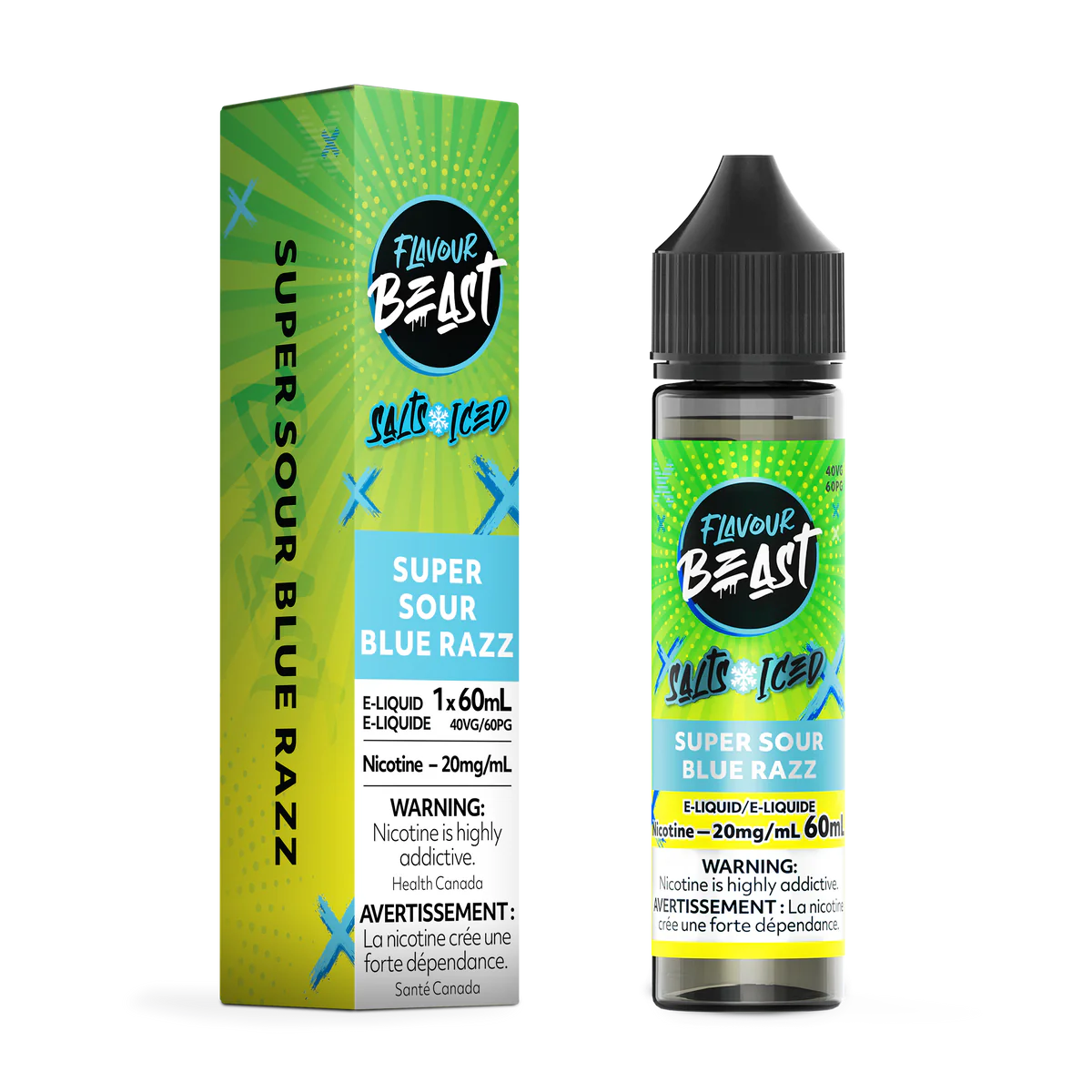 FLAVOUR BEAST SALT - SUPER SOUR BLUE RAZZ ICED 30ML