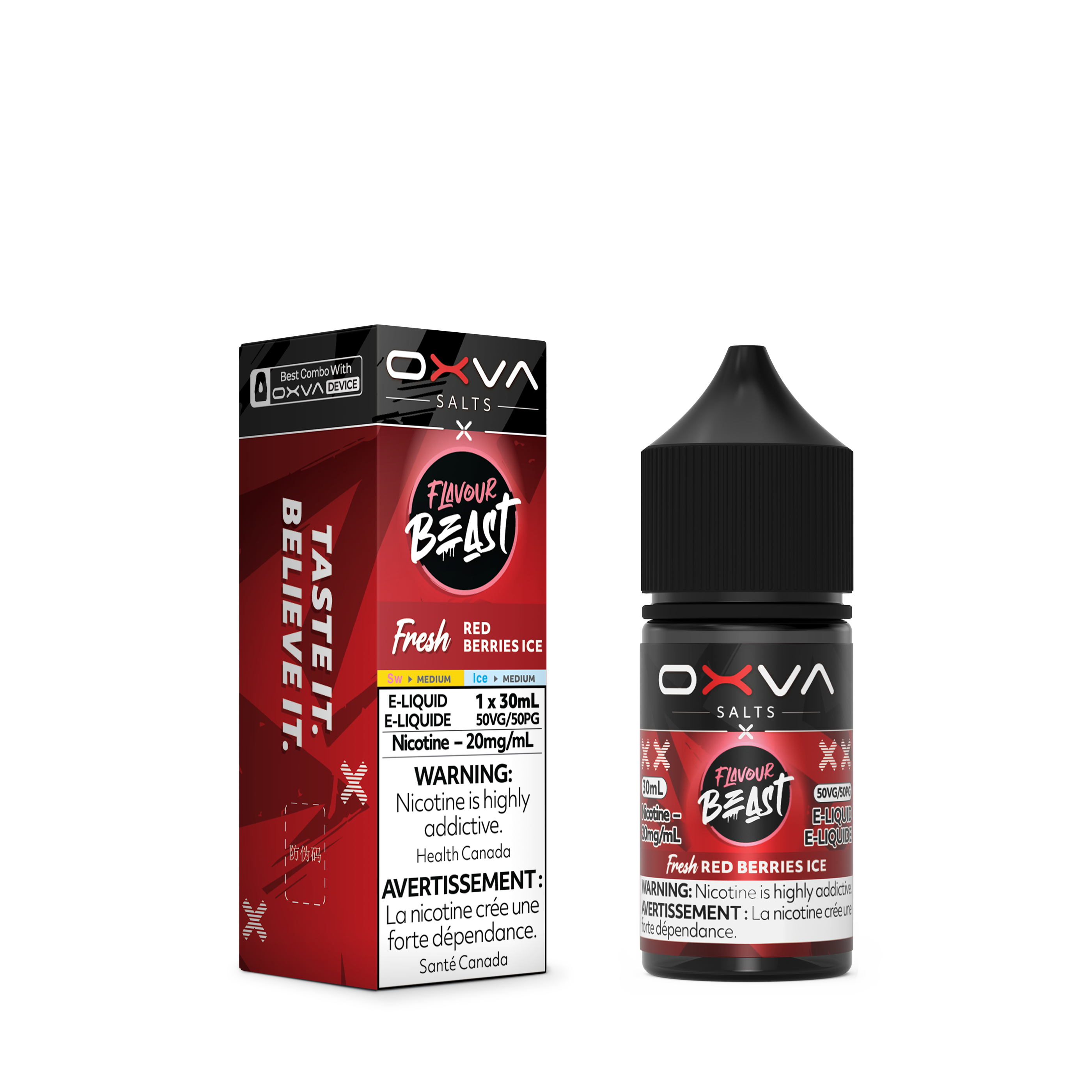 FLAVOUR BEAST x OXVA SALT - FRESH RED BERRIES ICE