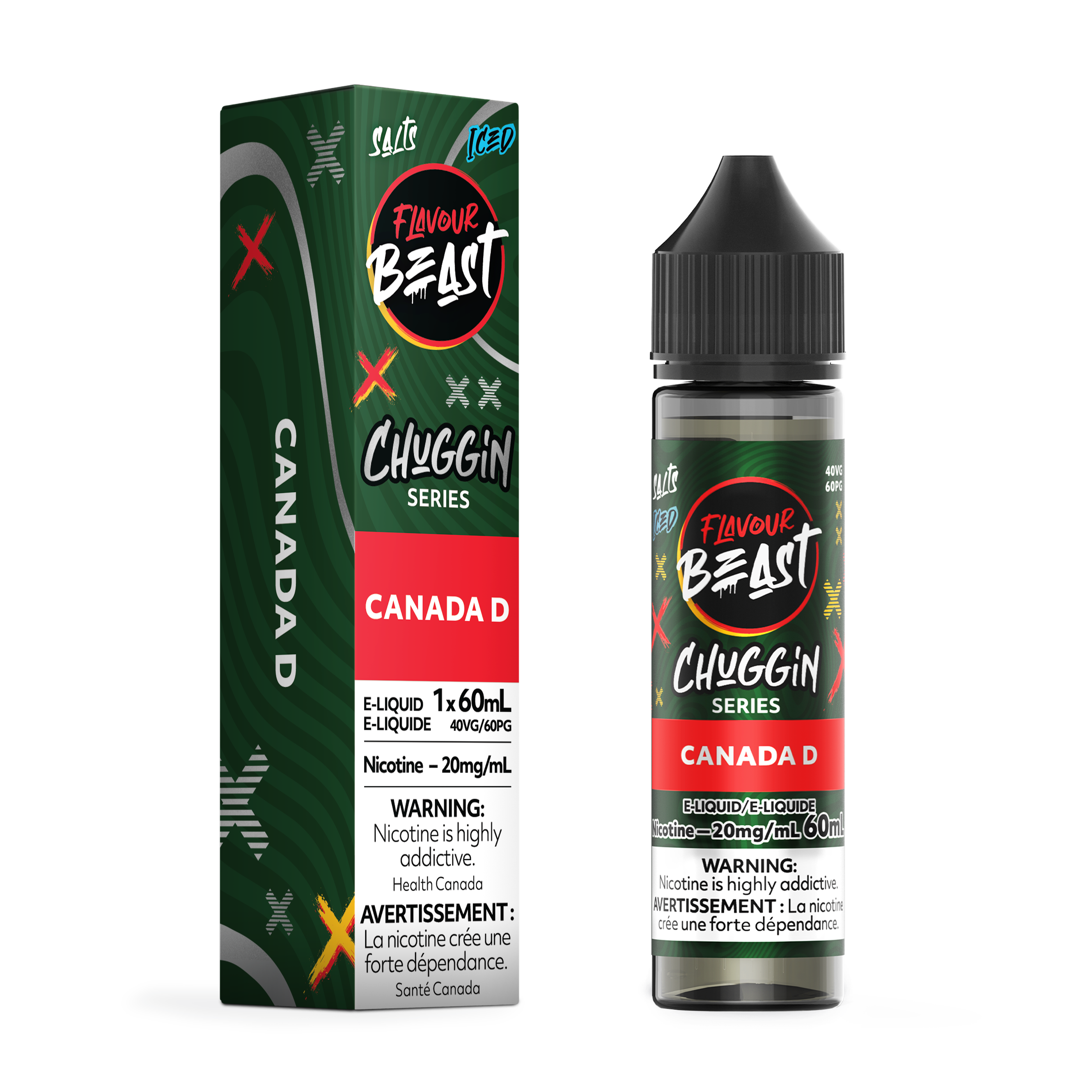 FLAVOUR BEAST SALT - CHUGGIN' CANADA D ICED 60ML