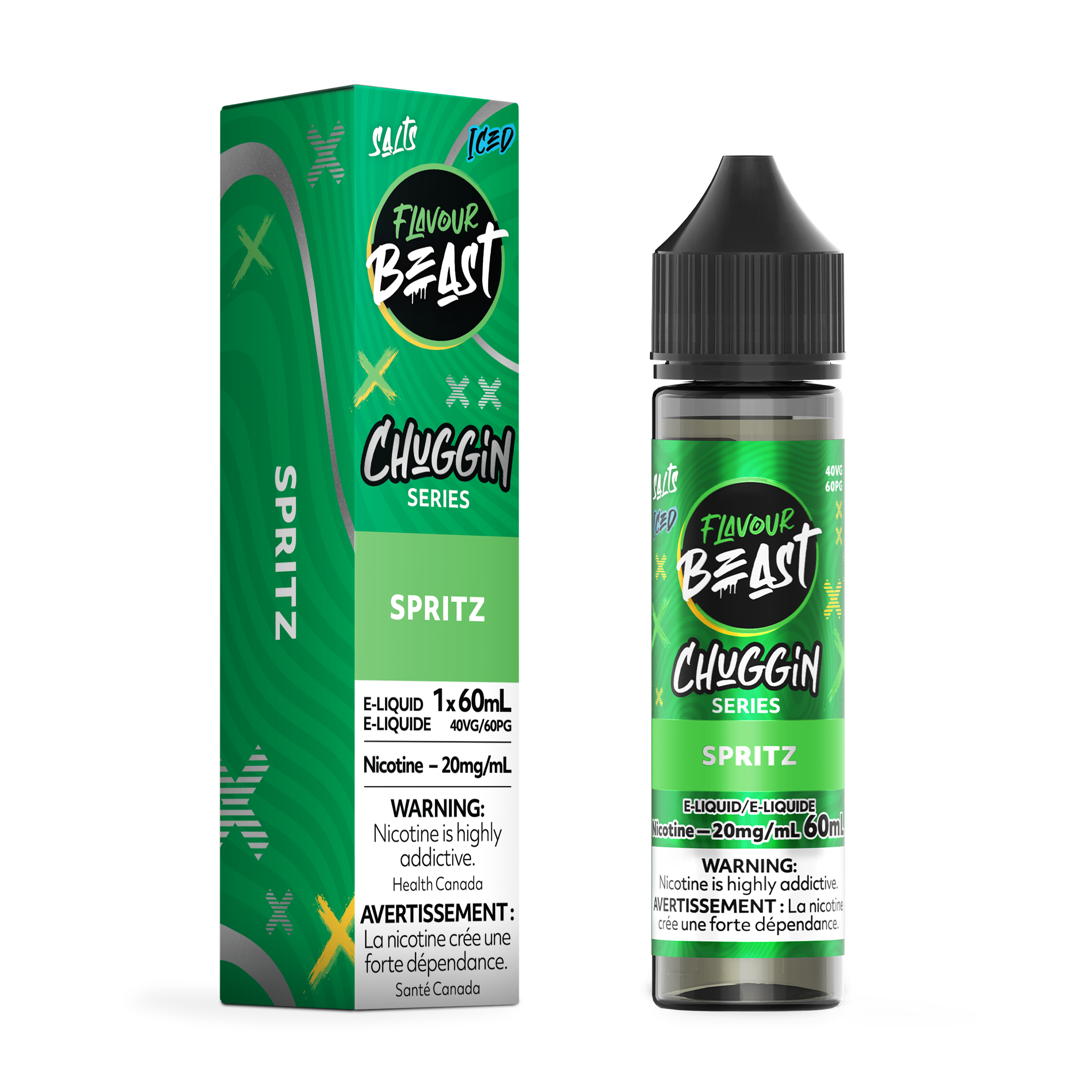 FLAVOUR BEAST SALT - CHUGGIN' SPRITZ ICED 60ML