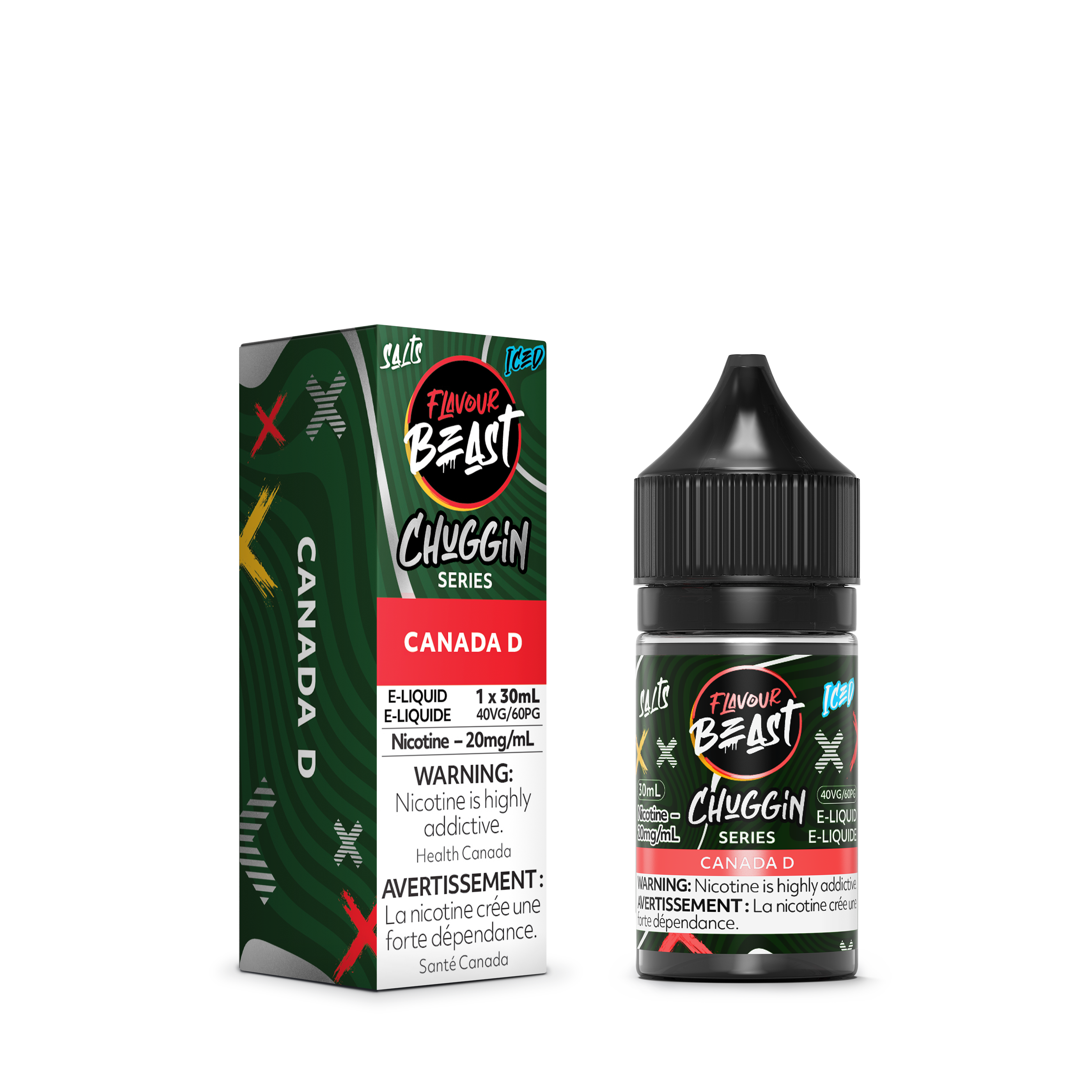 FLAVOUR BEAST SALT - CHUGGIN' CANADA D ICED 30ML
